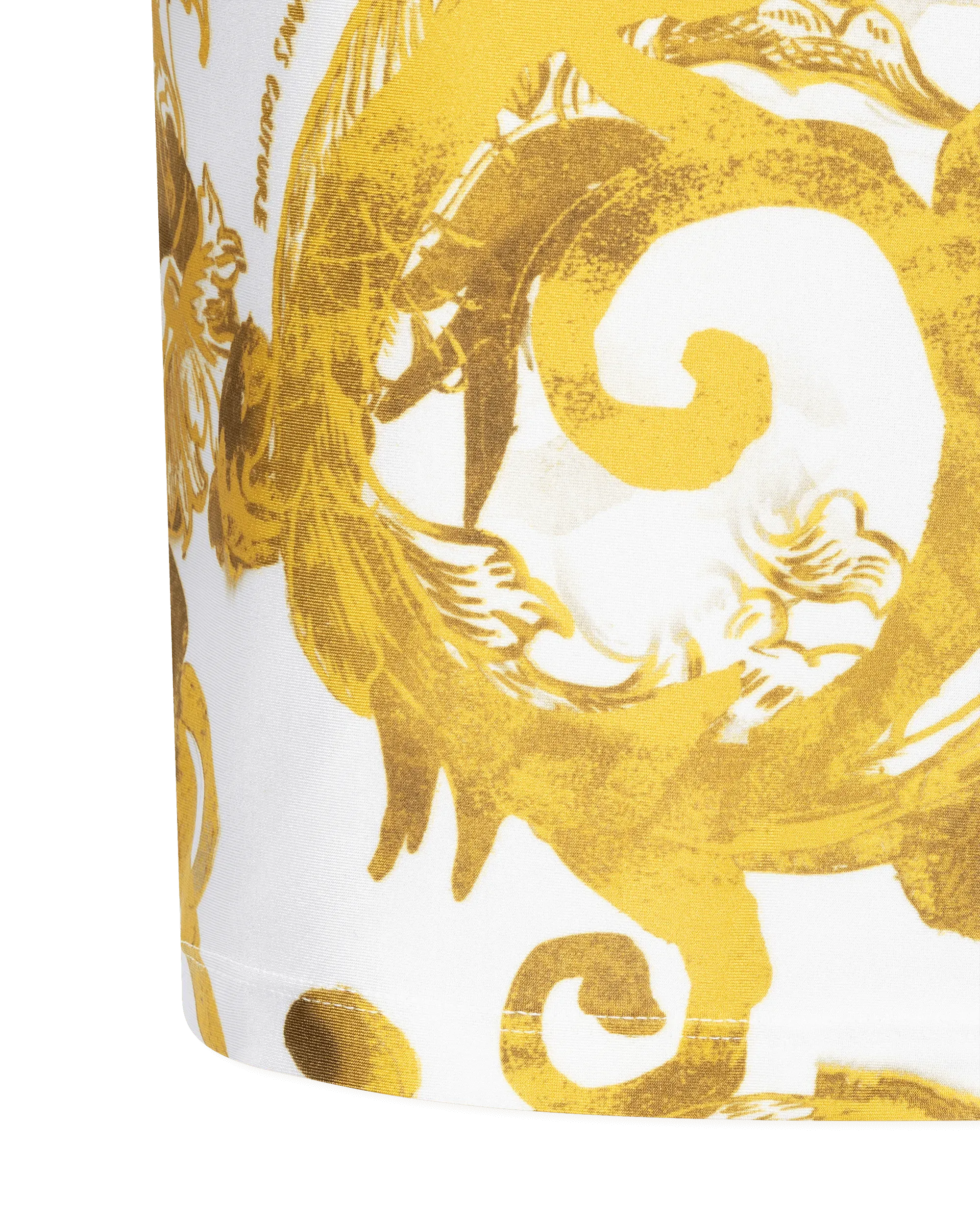 Watercolor Baroque Printed Double Strap Mini Dress - DIHSAN