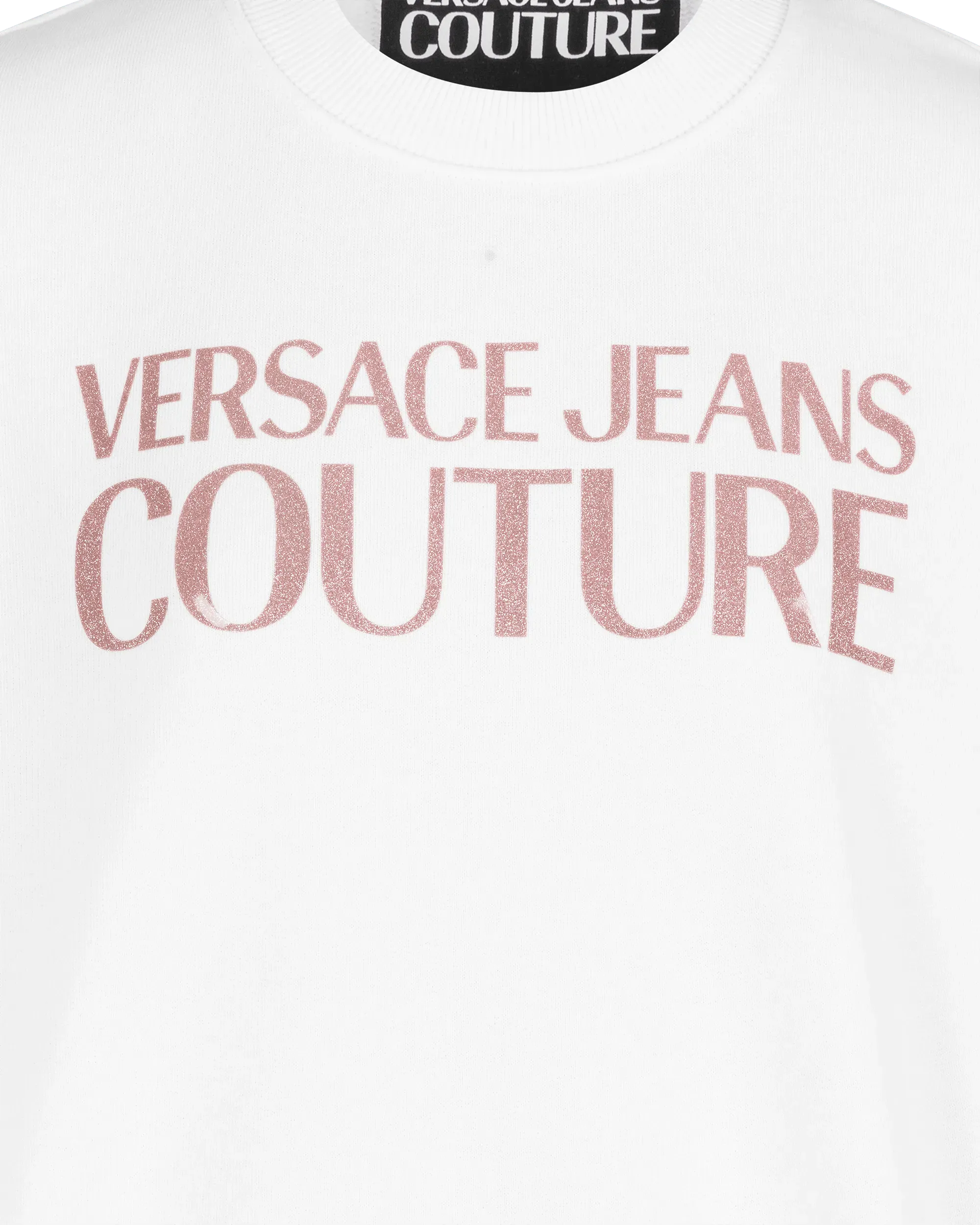 High-Low Hem Institutional Logo Print Sweatshirt - DIHSAN