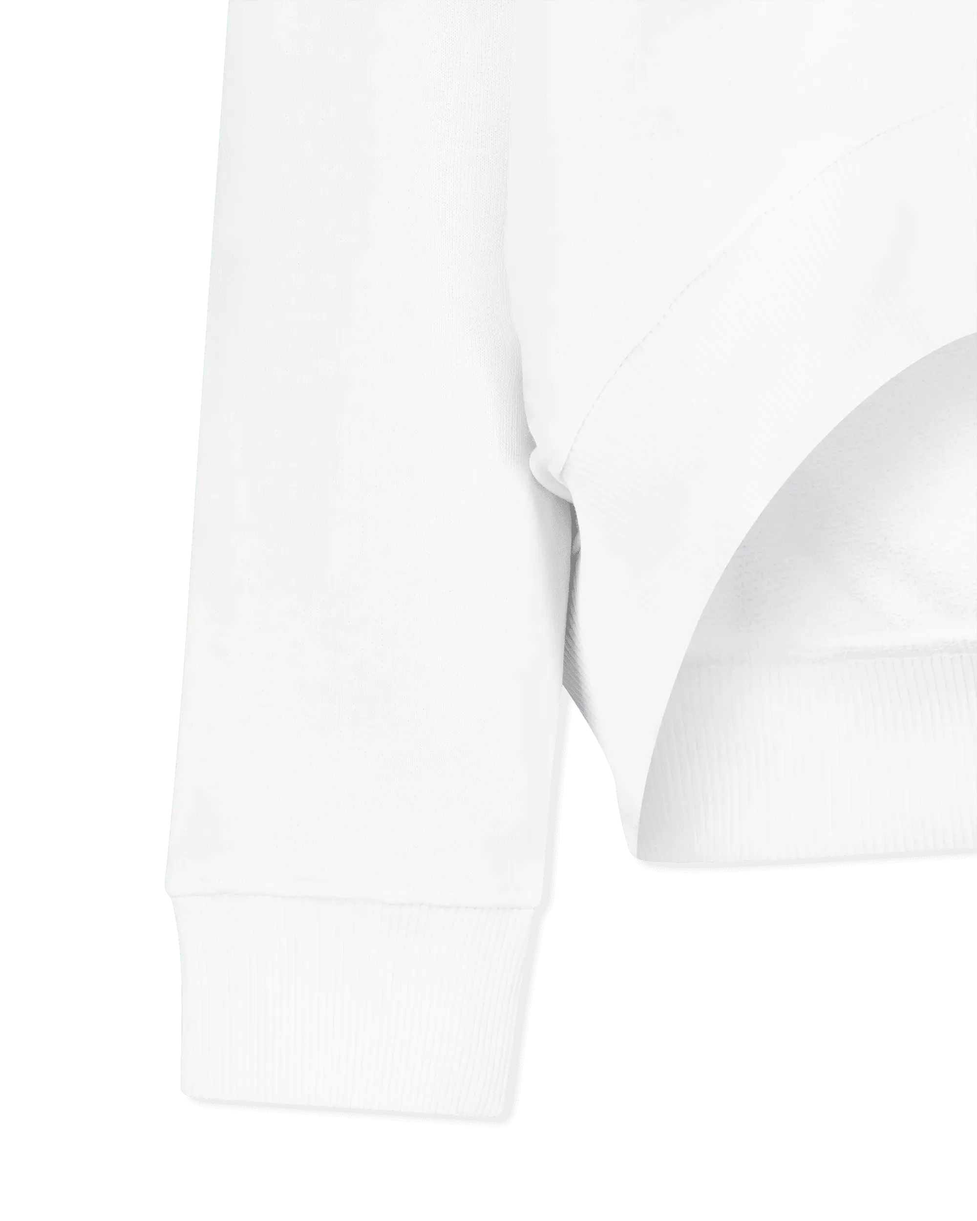 High-Low Hem Institutional Logo Print Sweatshirt - DIHSAN