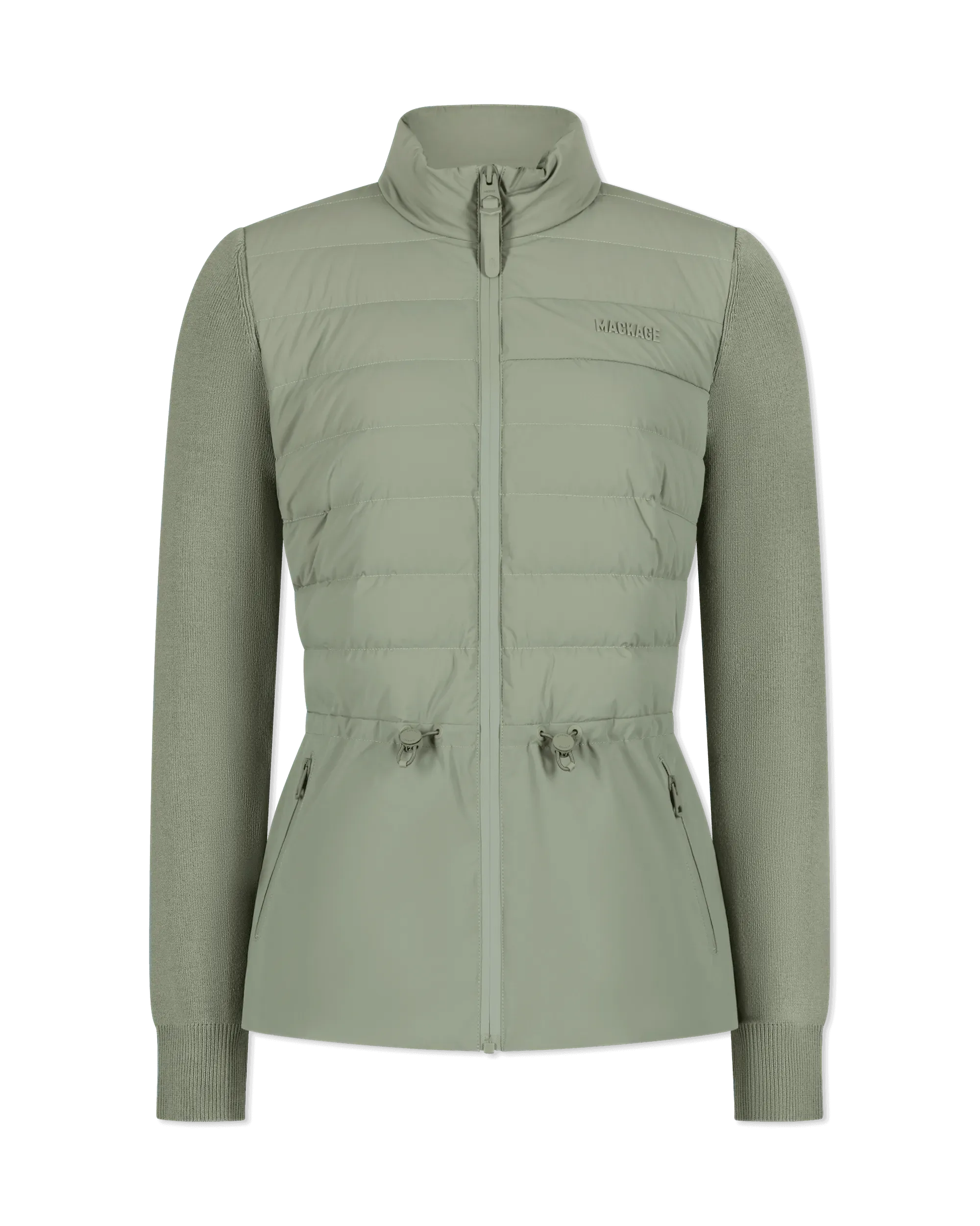 Laika Quilted Down Peplum Jacket - DIHSAN