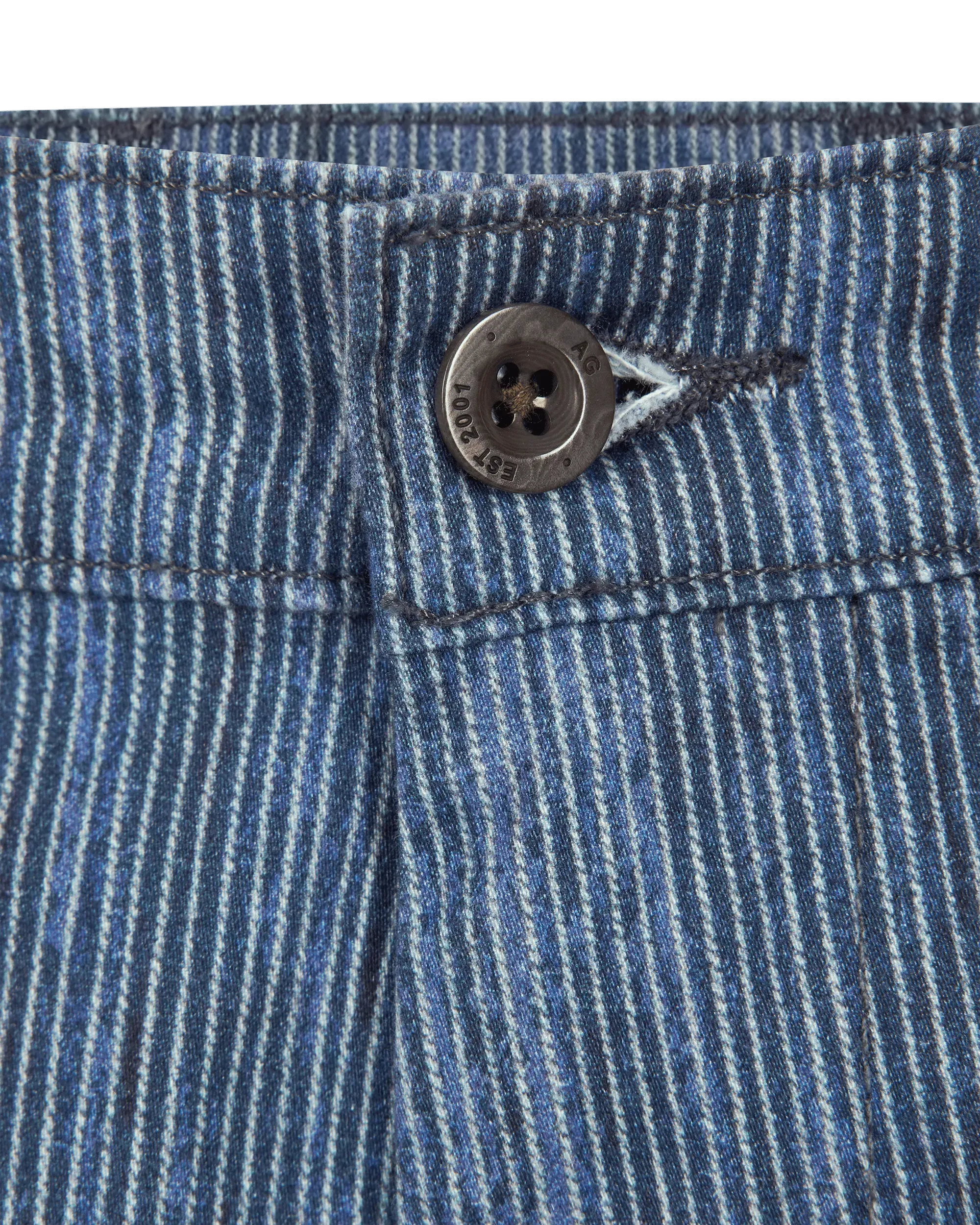 Wanderer Slim Striped Trouser Short - DIHSAN