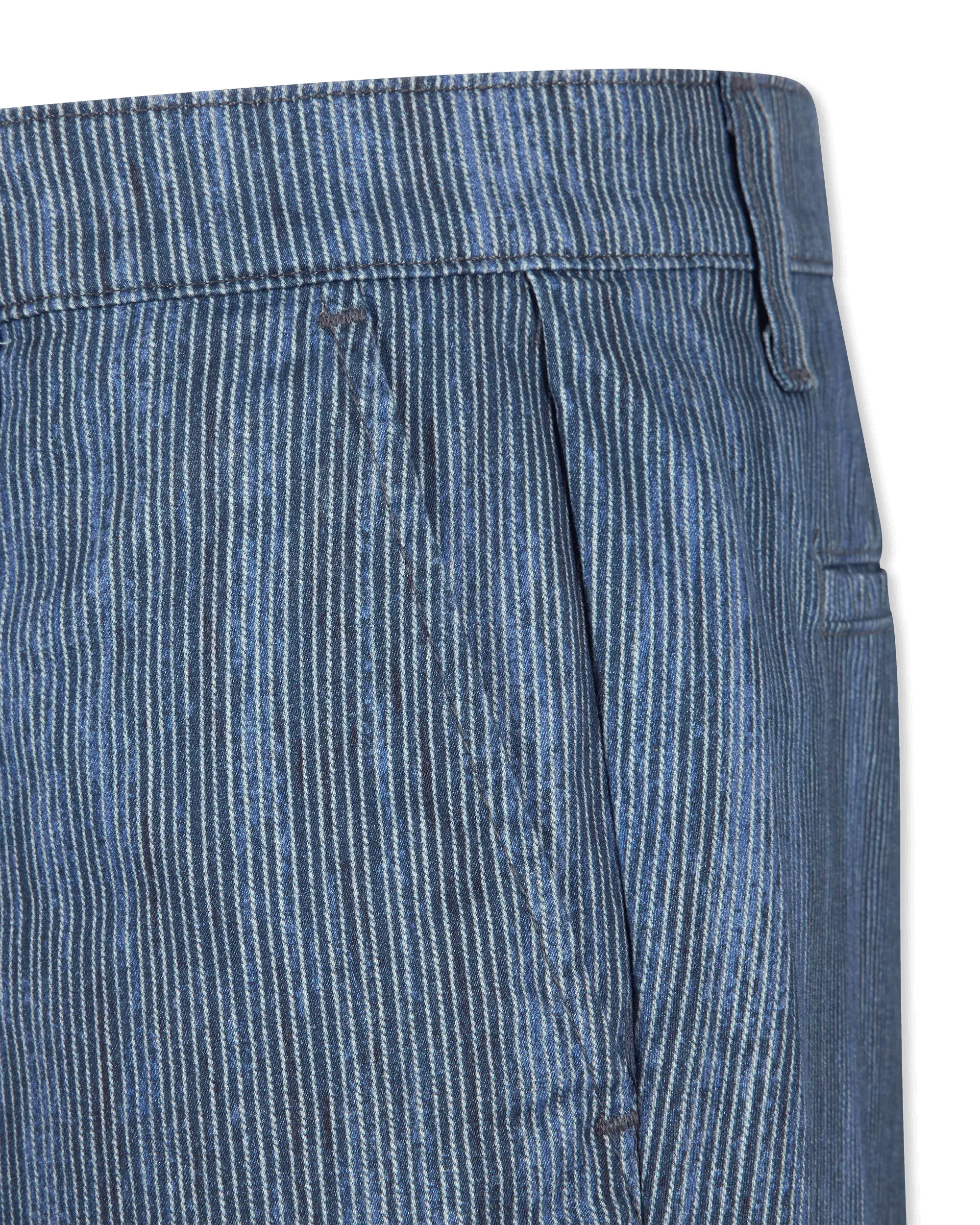 Wanderer Slim Striped Trouser Short - DIHSAN