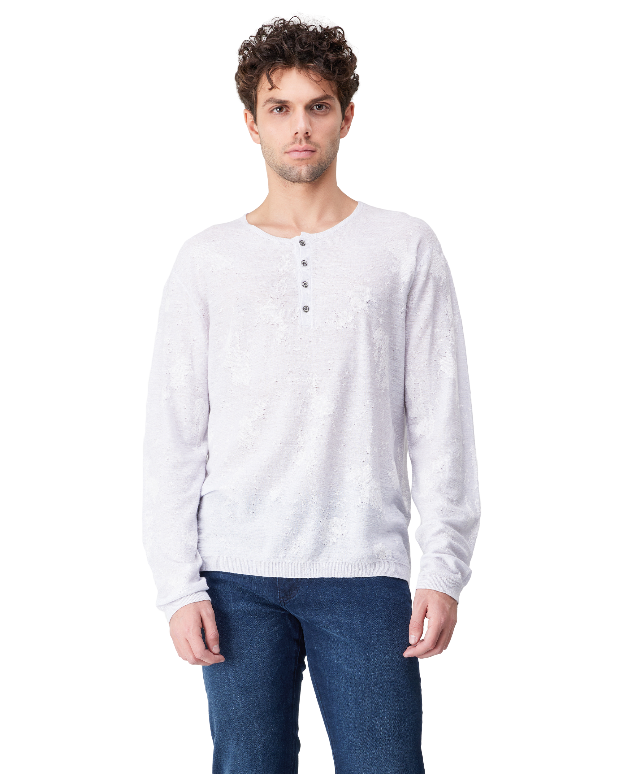 Distressed Jacquard Agustin Henley