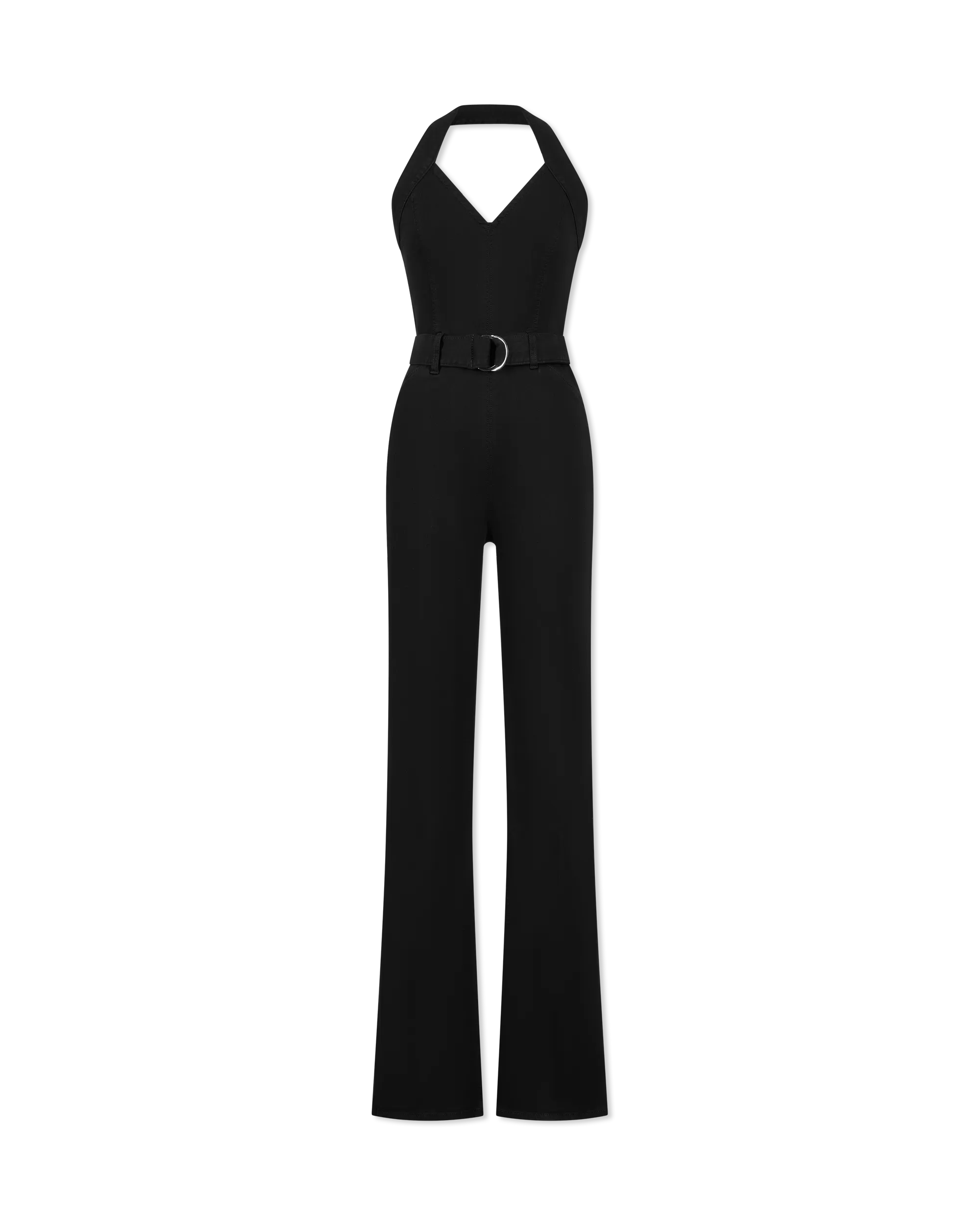 Manhattan Halter Denim Jumpsuit - DIHSAN