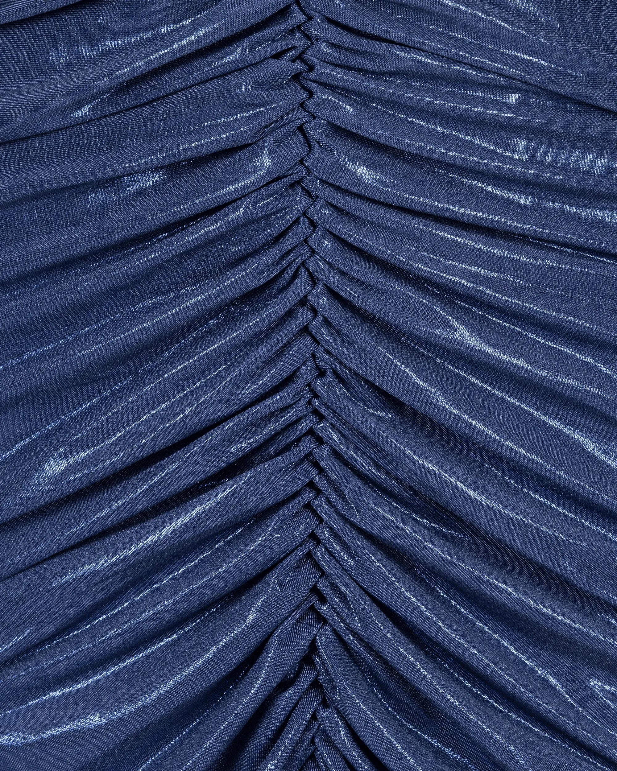 Strapless Shirred Front to Knee Dress - DIHSAN