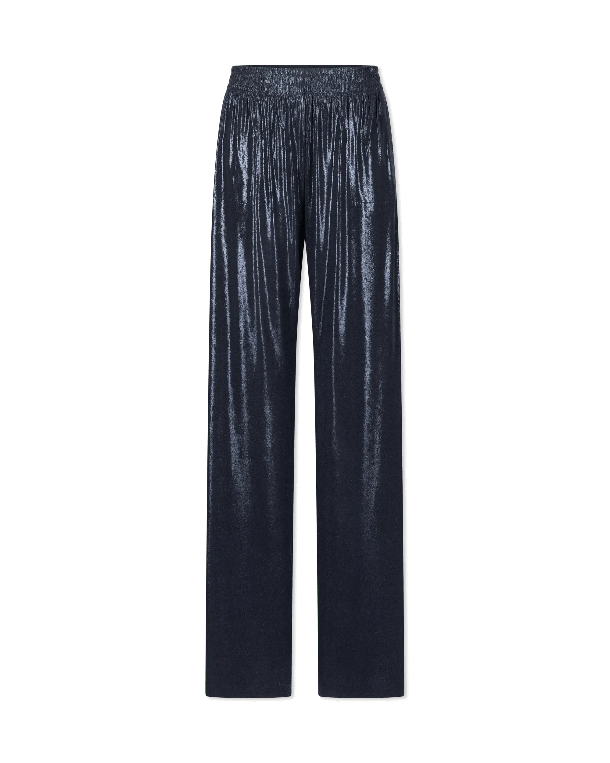Metallic Straight Leg Sweatpants - DIHSAN
