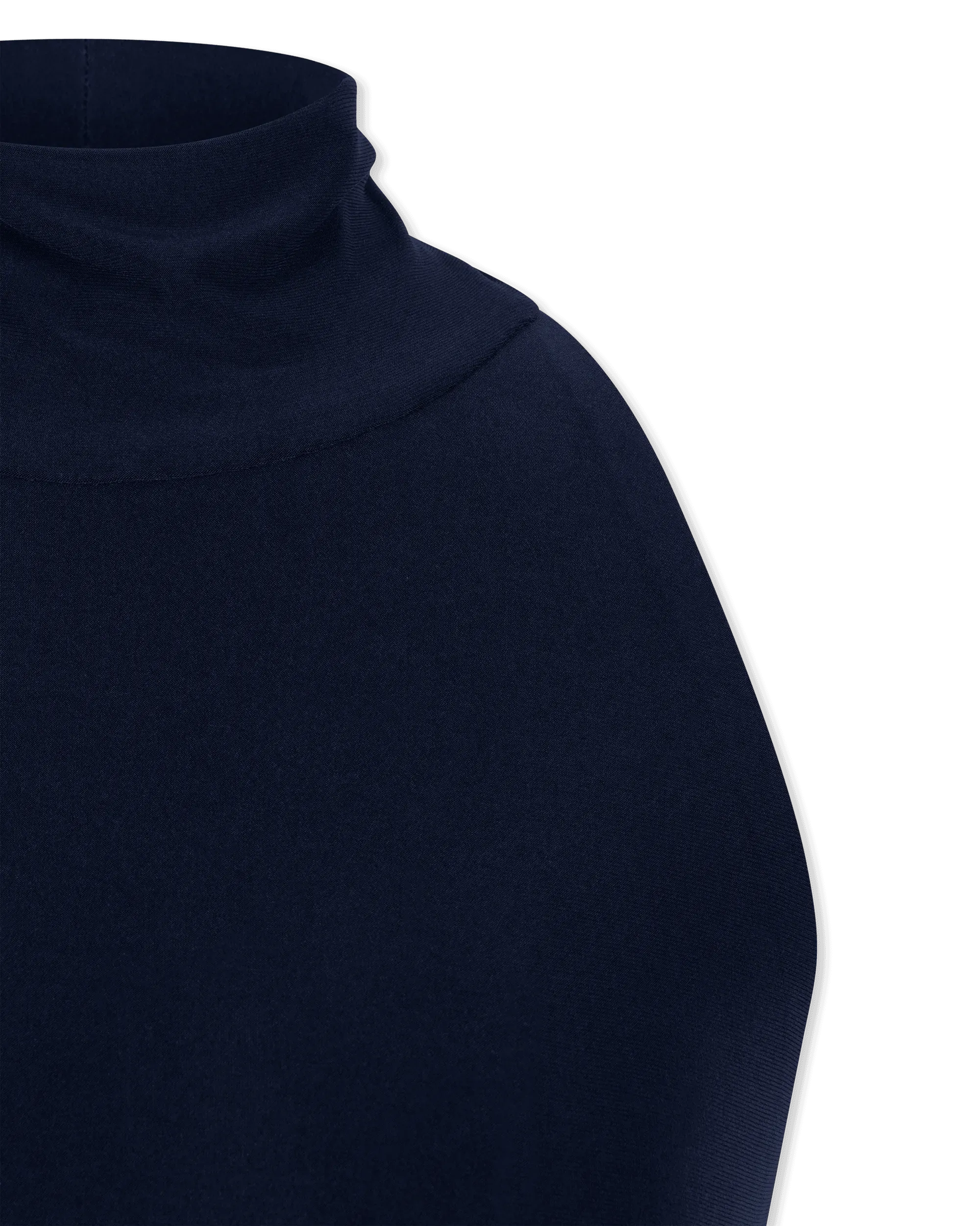 Halter Turtleneck Side Slit Gown - DIHSAN