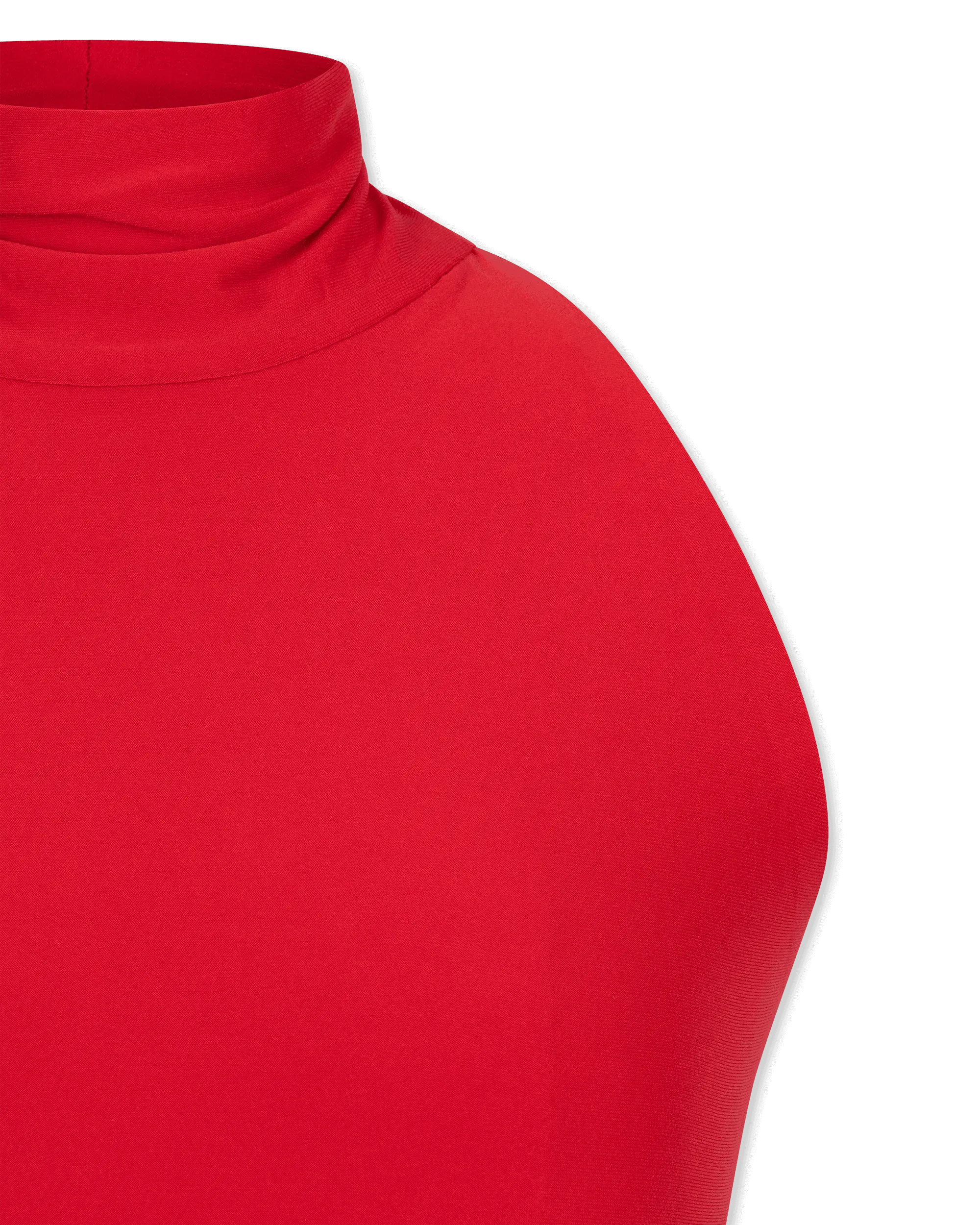 Halter Turtleneck Side Slit Minidress - DIHSAN