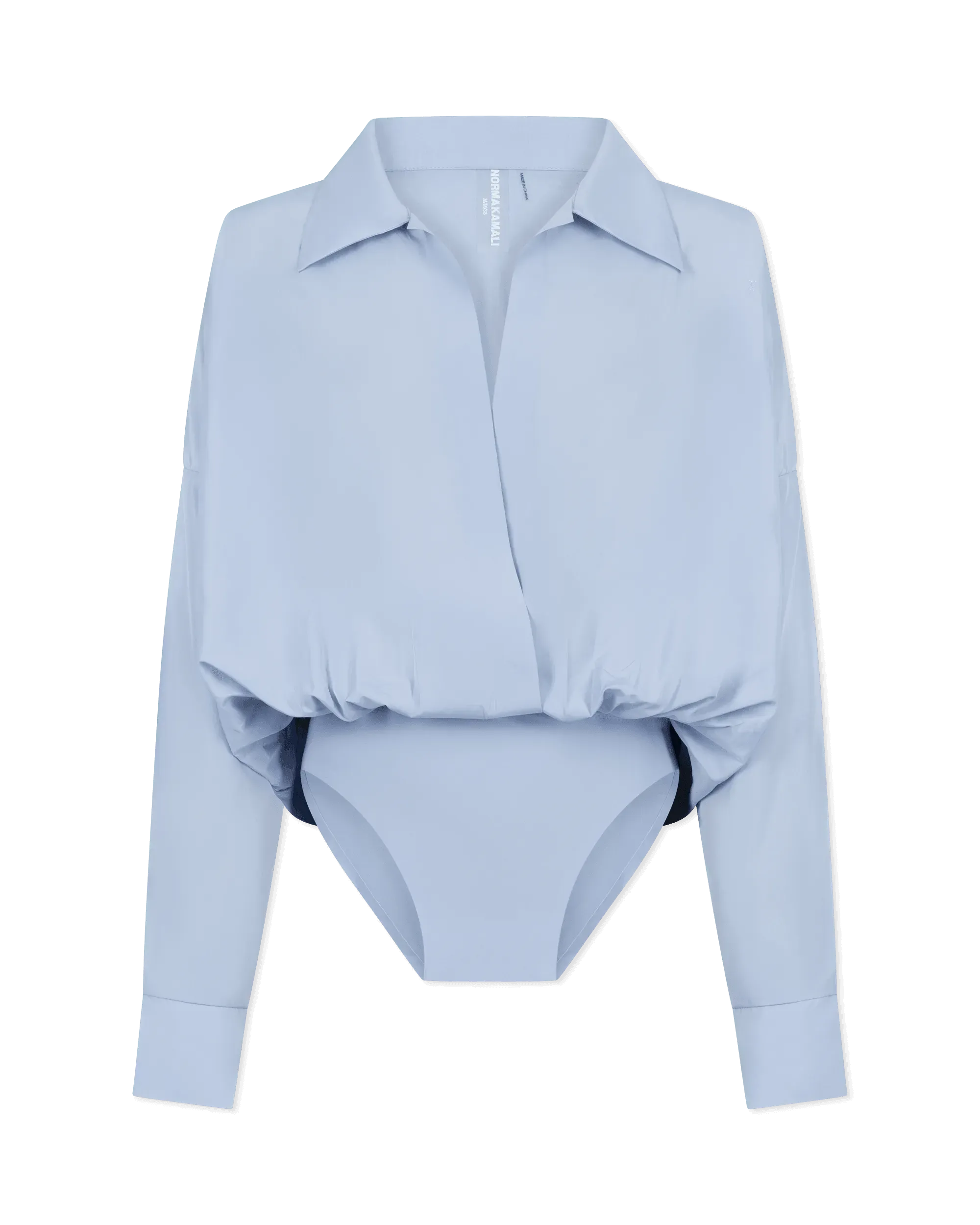 Super Oversized Boyfriend Shirt Bodysuit - DIHSAN