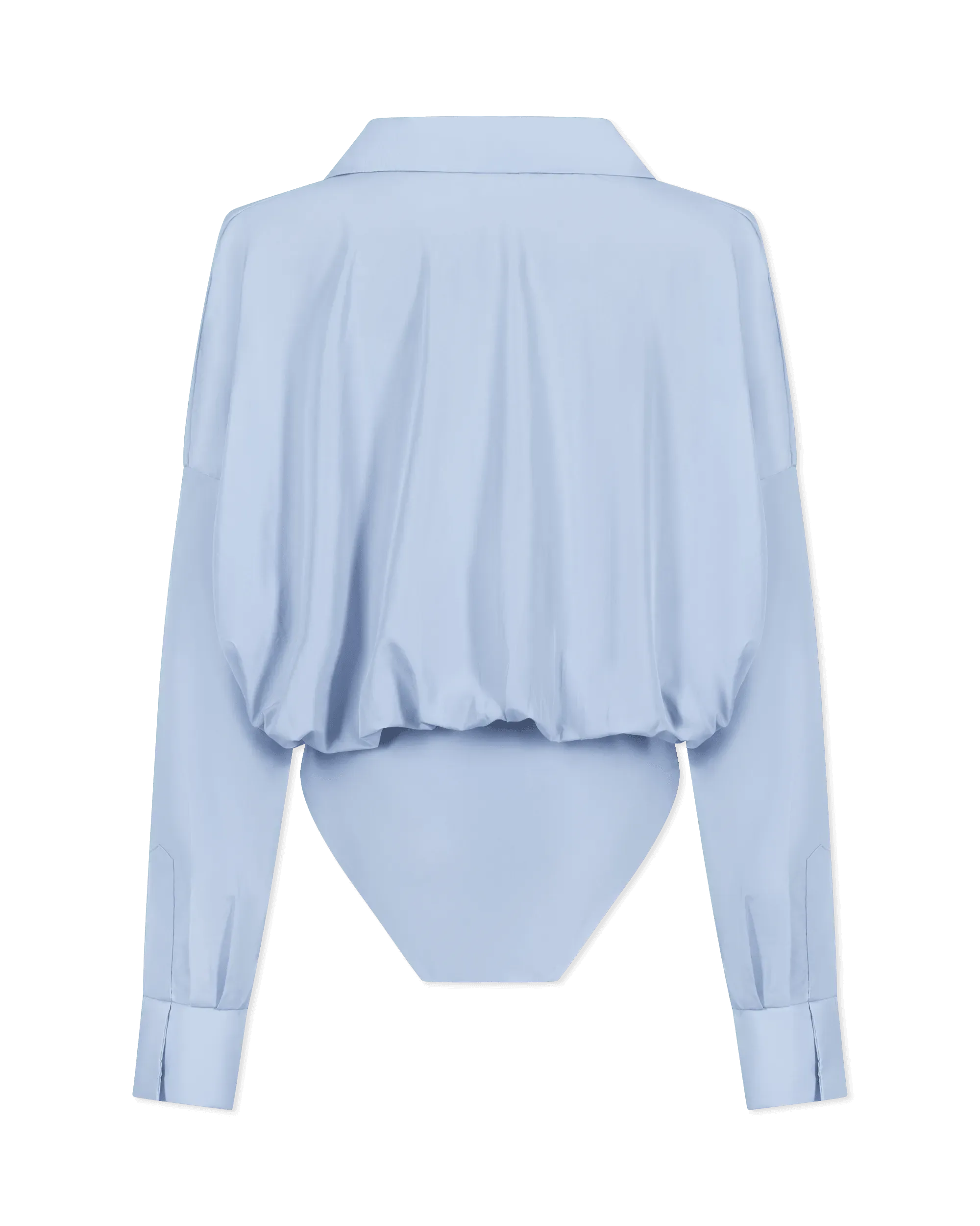 Super Oversized Boyfriend Shirt Bodysuit - DIHSAN