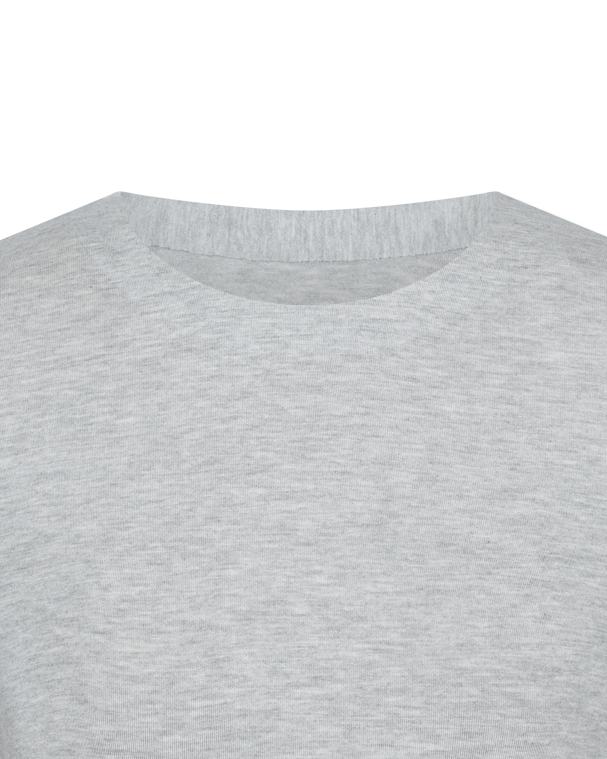 Short Sleeve Crewneck Side Drape Micro Dress - DIHSAN