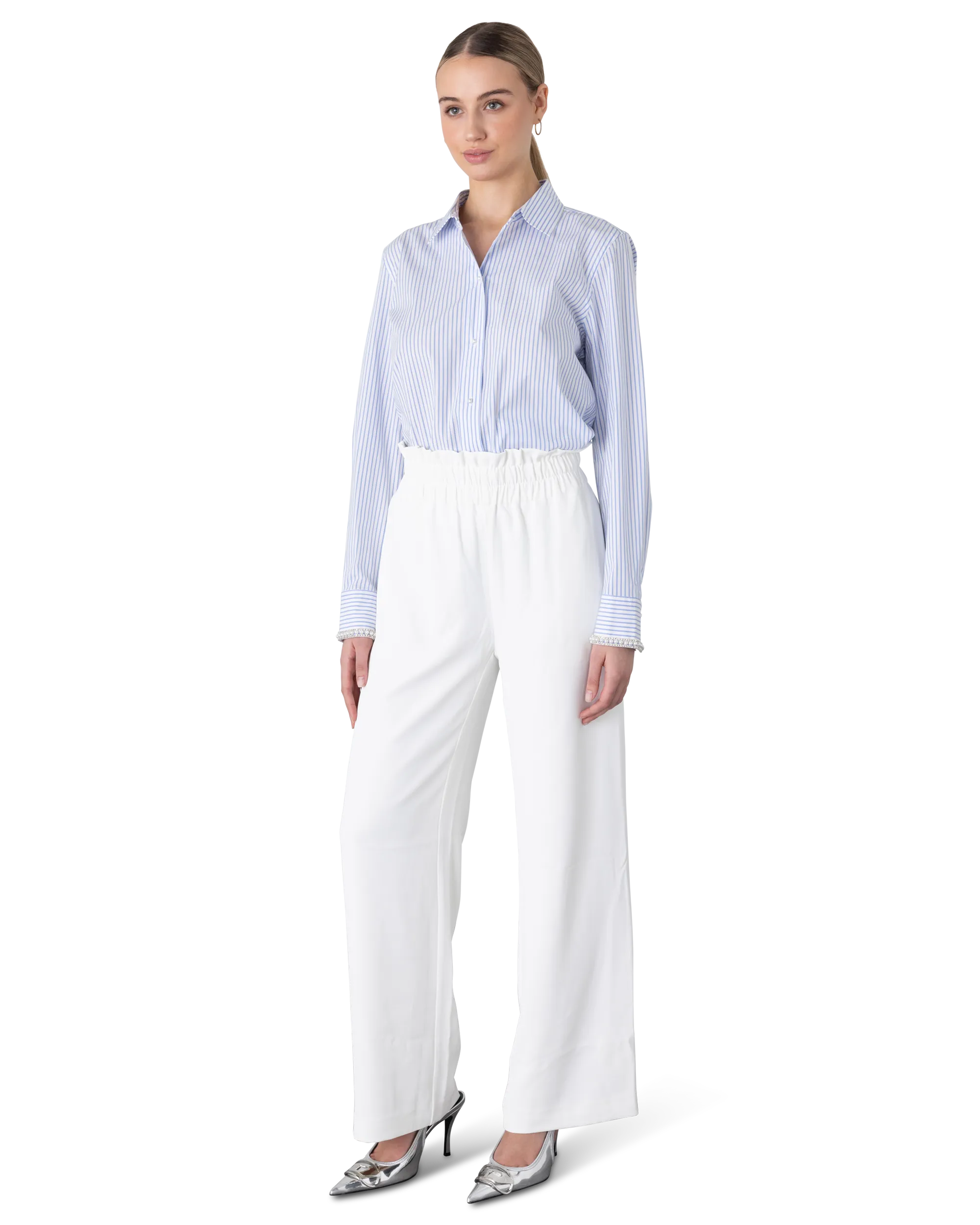 Generation Love Theresa White Straight Leg Pants