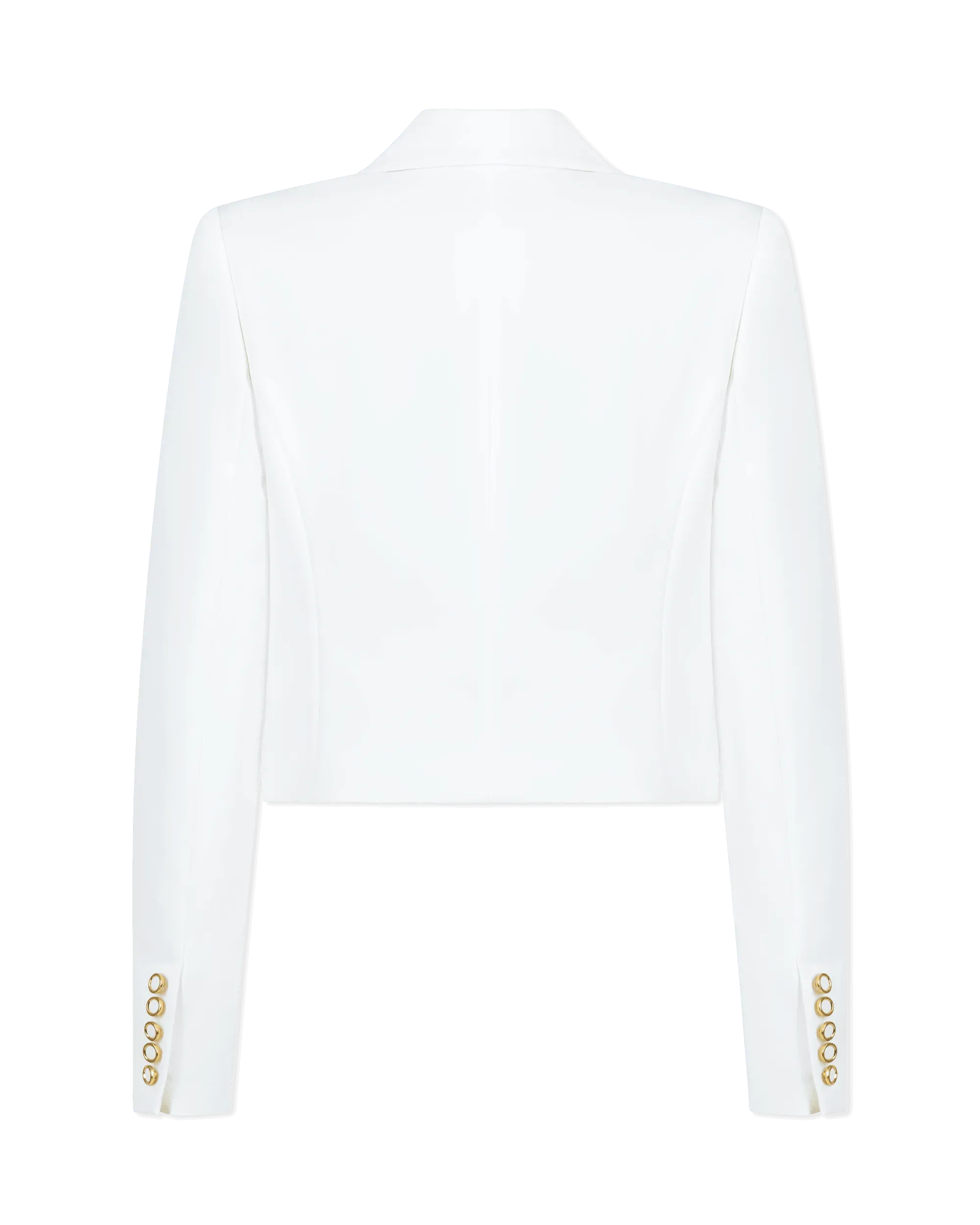 White Polyester Blend Generation Love Oliver Crepe Blazer by Generation Love | DIHSAN