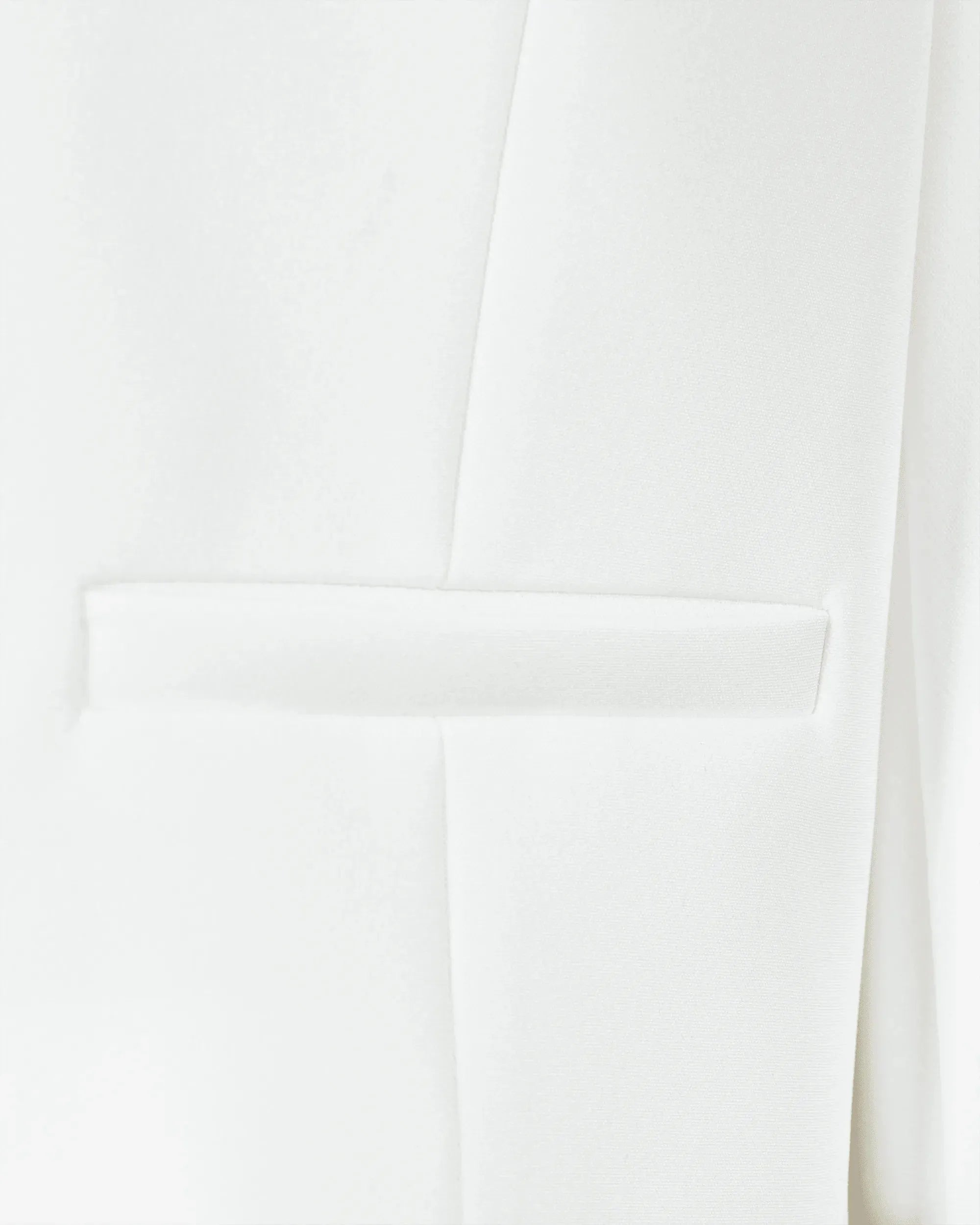 White Polyester Blend Generation Love Oliver Crepe Blazer by Generation Love | DIHSAN