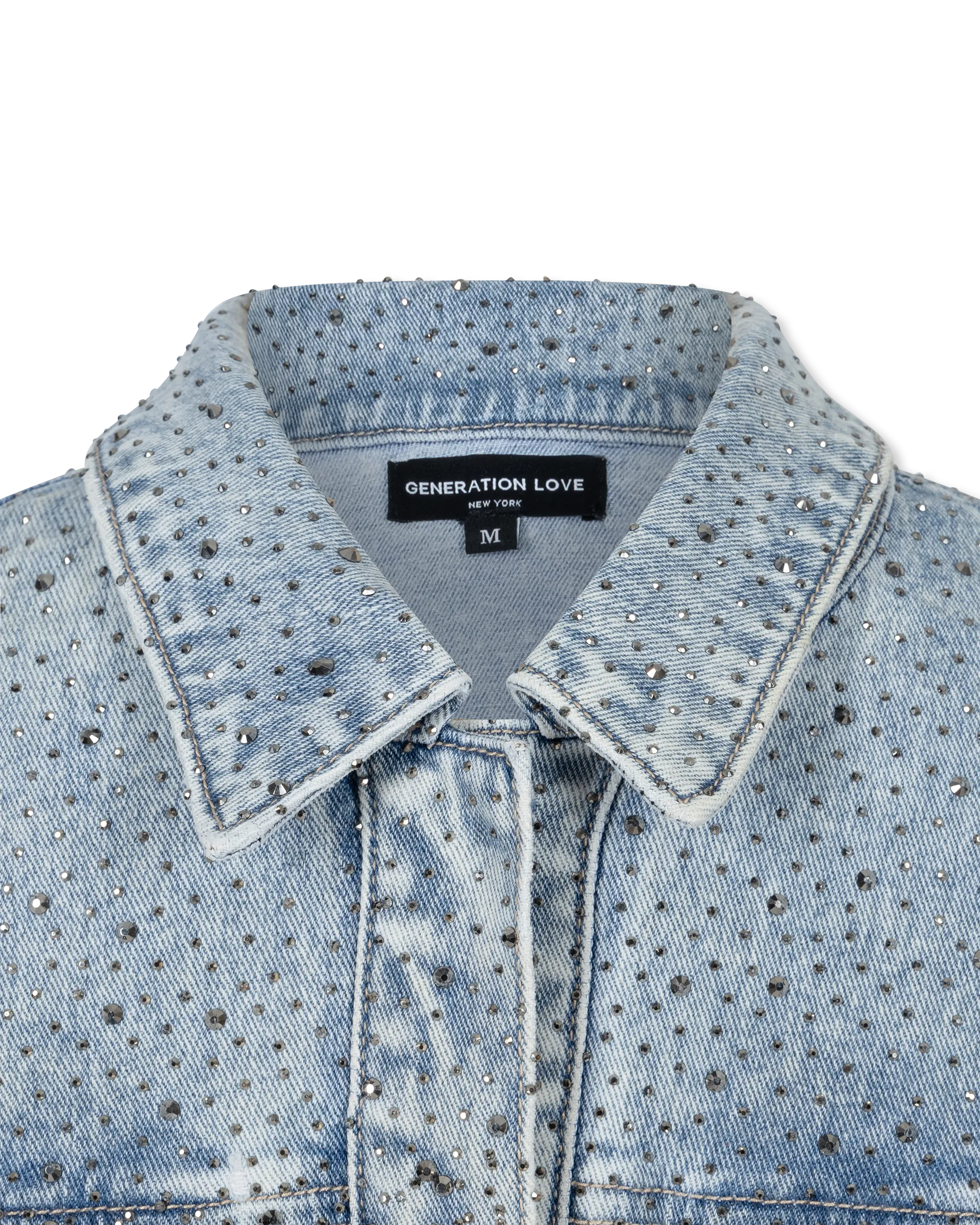 Generation Love Leona Rhinestone Denim Jacket