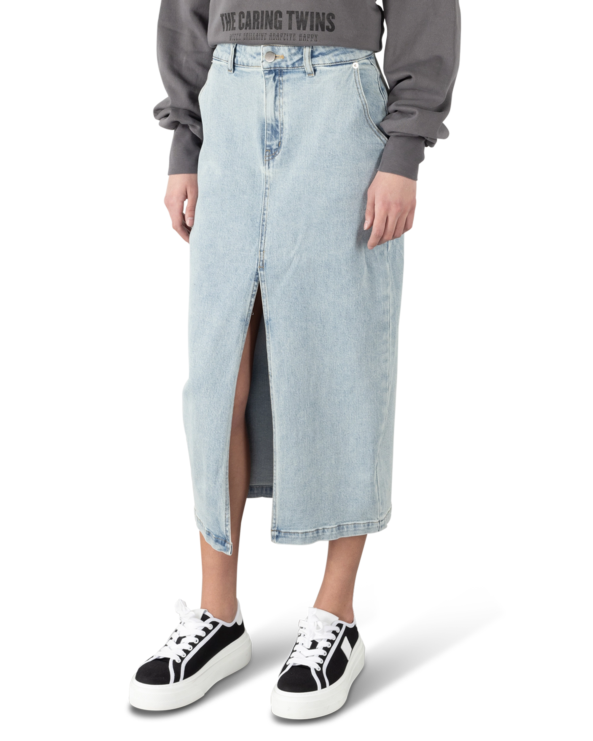 Generation Love Long Denim Skirt