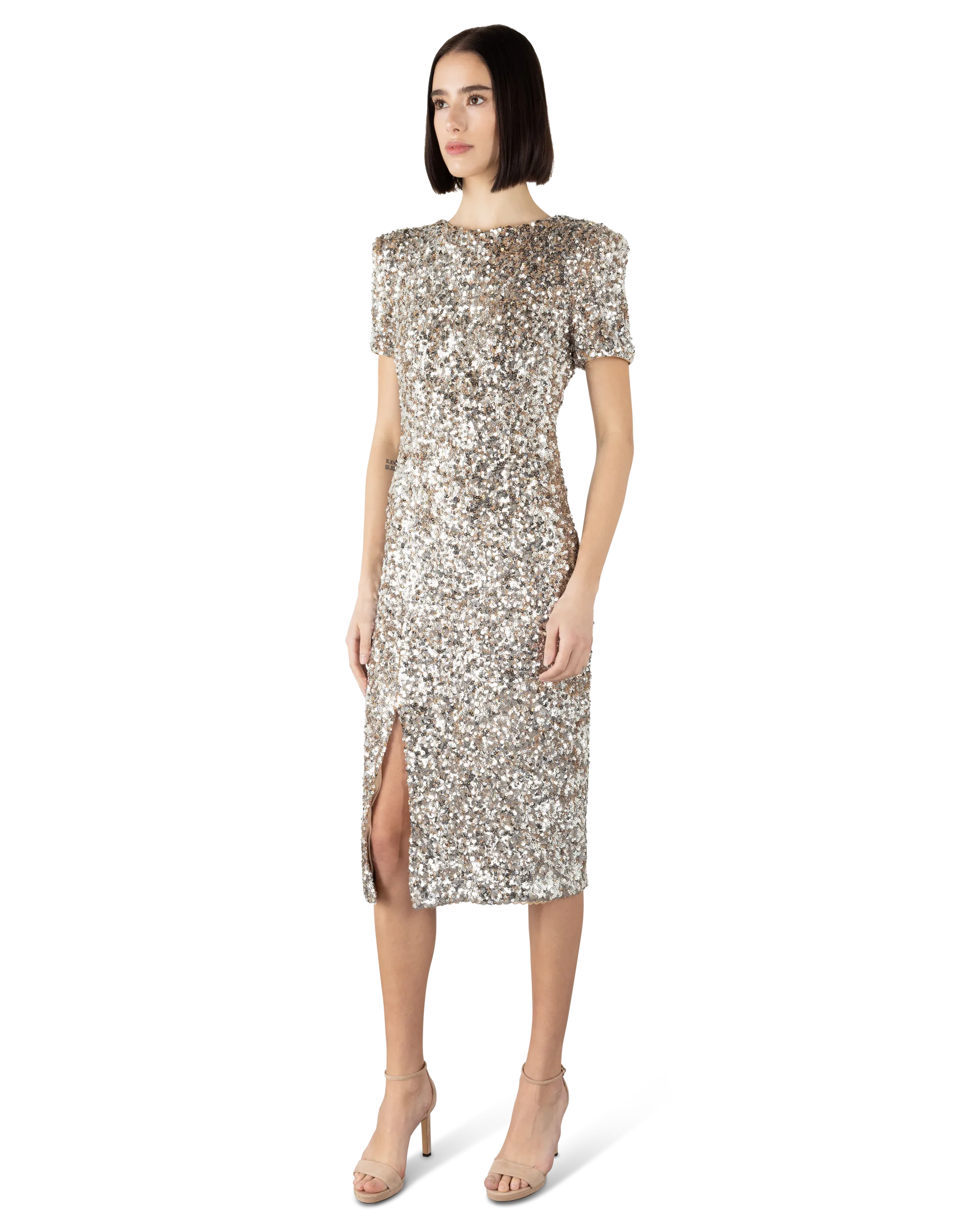 Natasha Dress The Population Sequin Dress