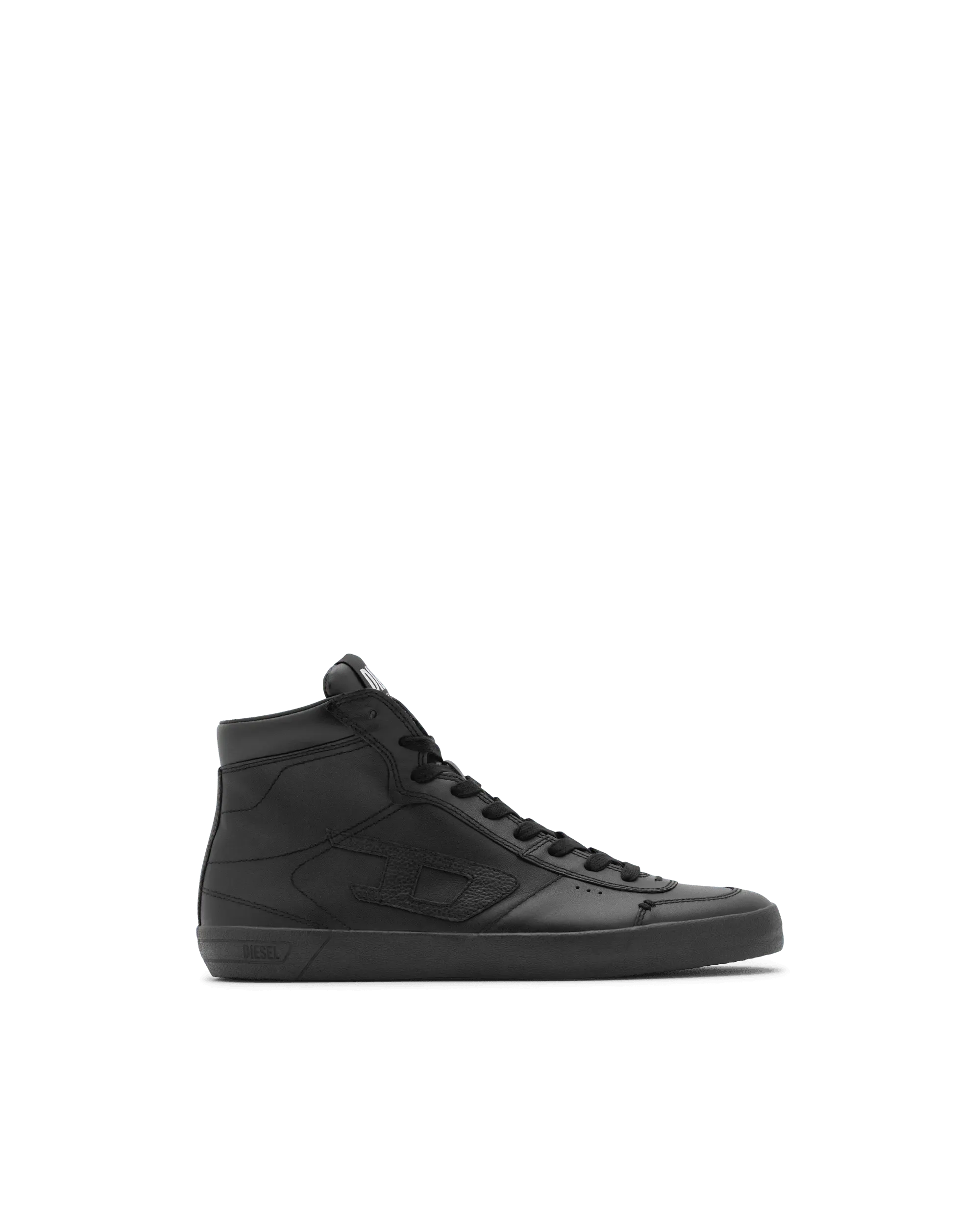 S-Leroji Mid Leather High-Top Sneakers - DIHSAN