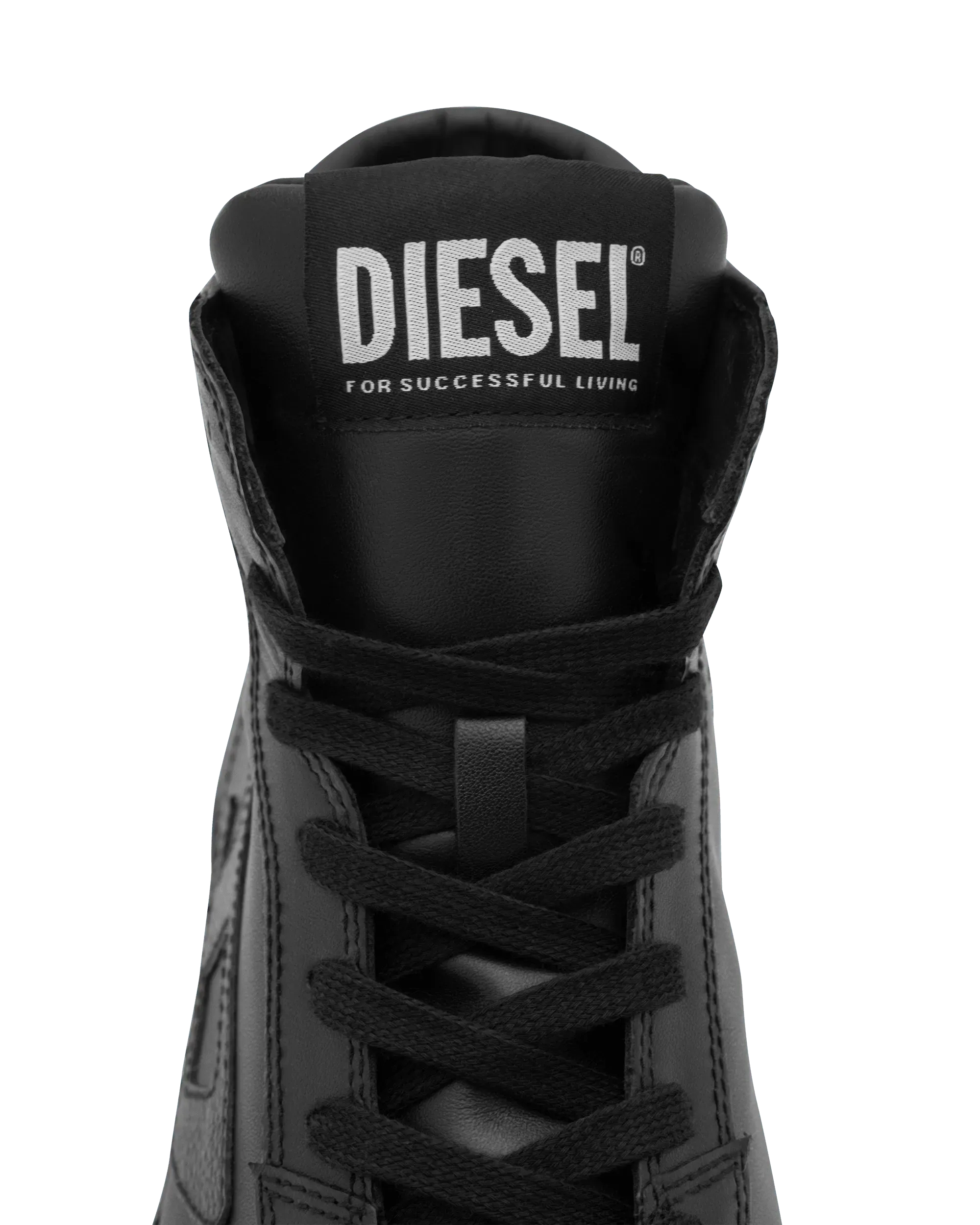 S-Leroji Mid Leather High-Top Sneakers - DIHSAN