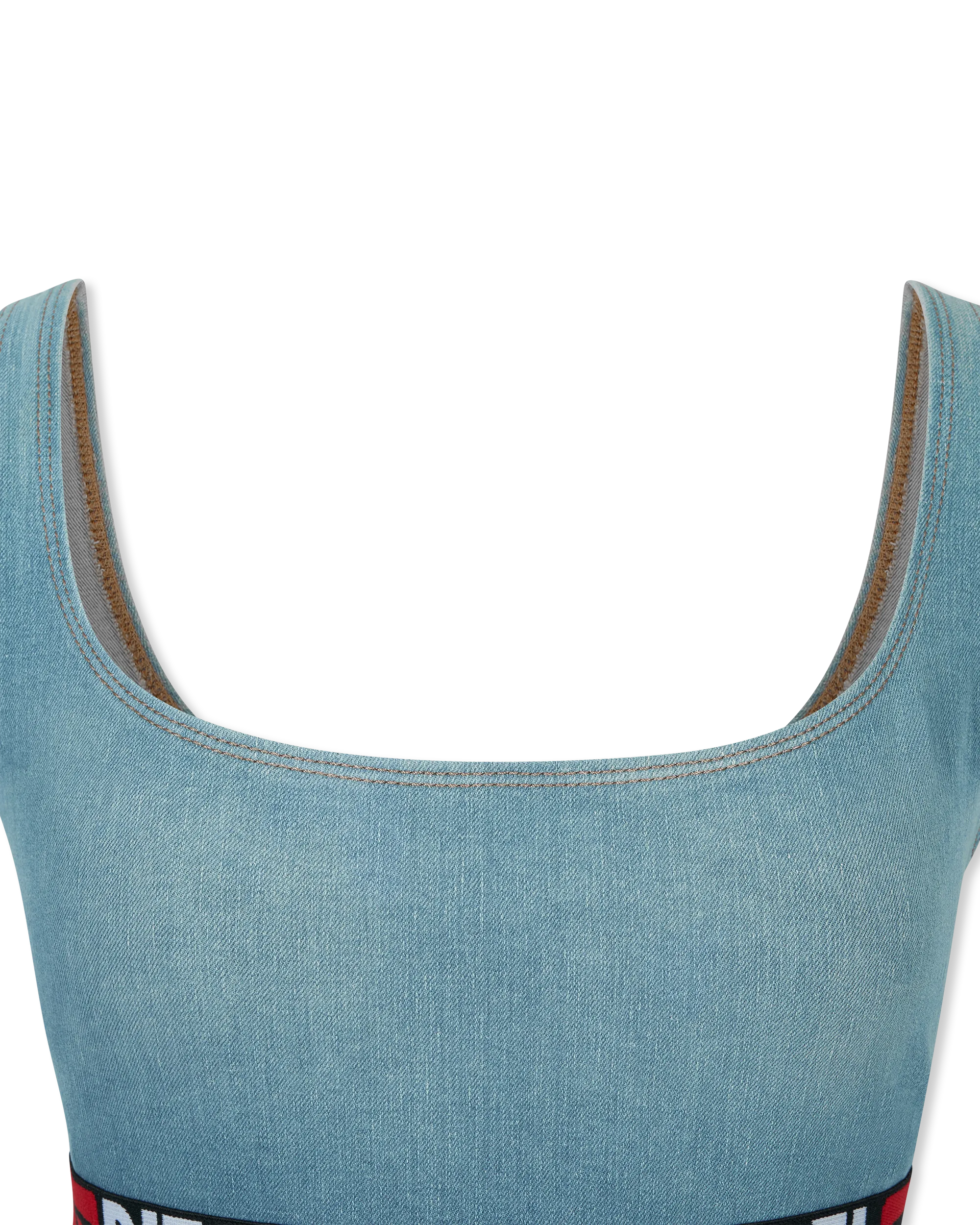De-Geny S Denim Bodysuit - DIHSAN