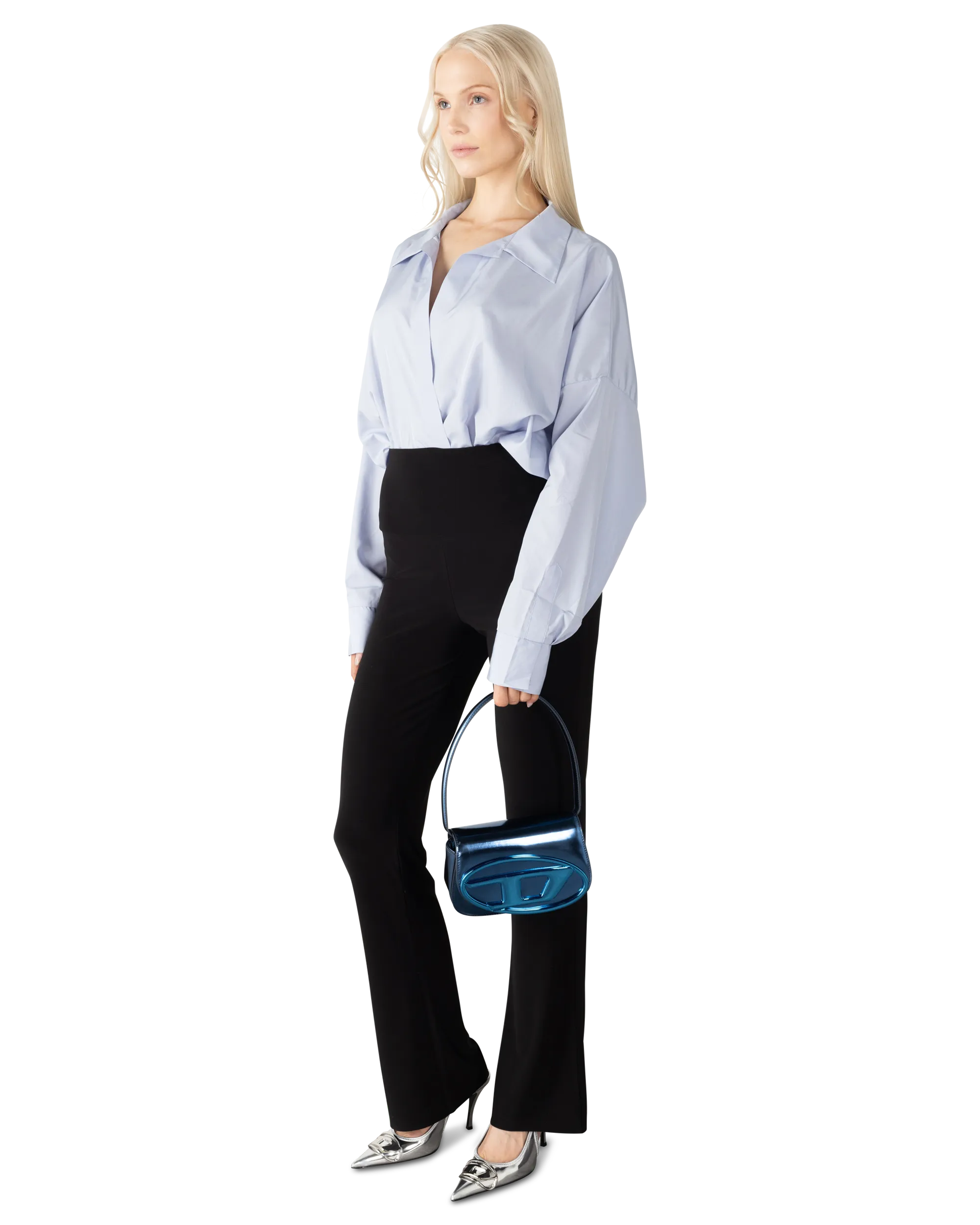 1DR Iconic Mirrored Leather Shoulder Bag