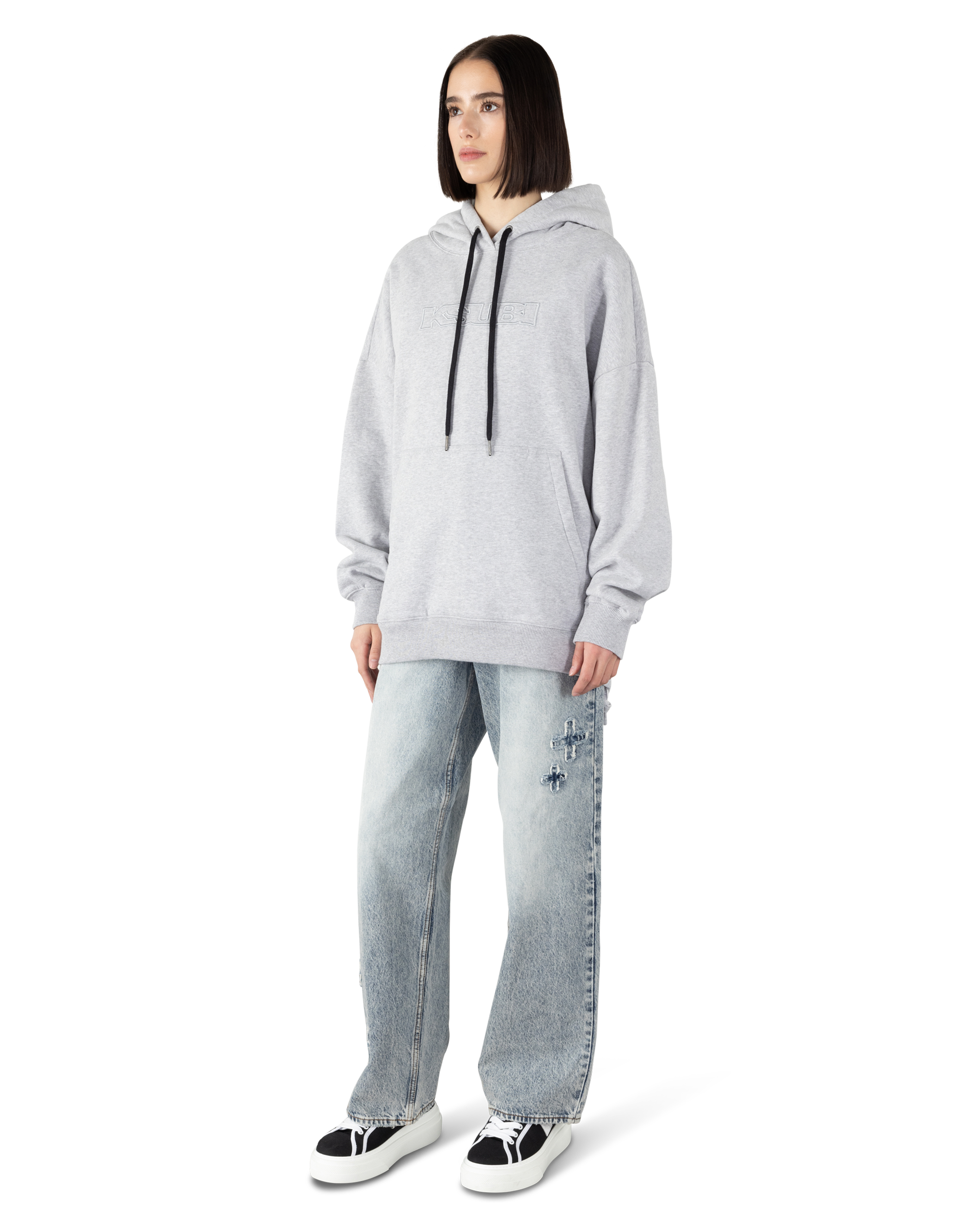 Ksubi Jeans Sign Of The Times Hoodie Grey Marle
