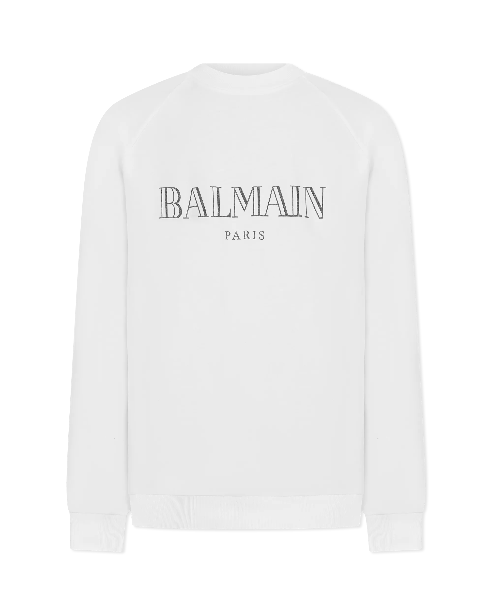 White Cotton Lightweight Logo Sweatshirt by Balmain | DIHSAN