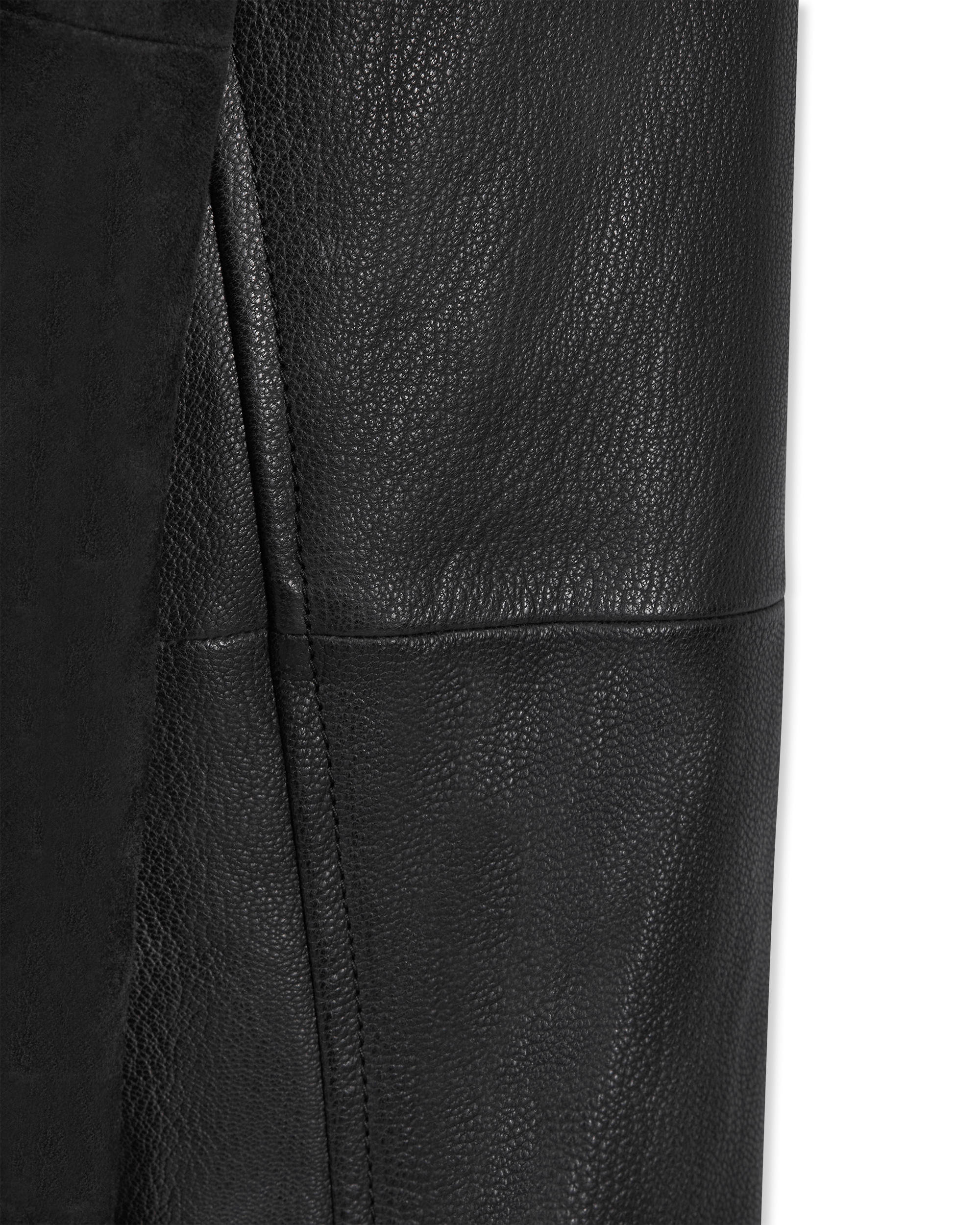 Loder Leather Hooded Varsity Jacket