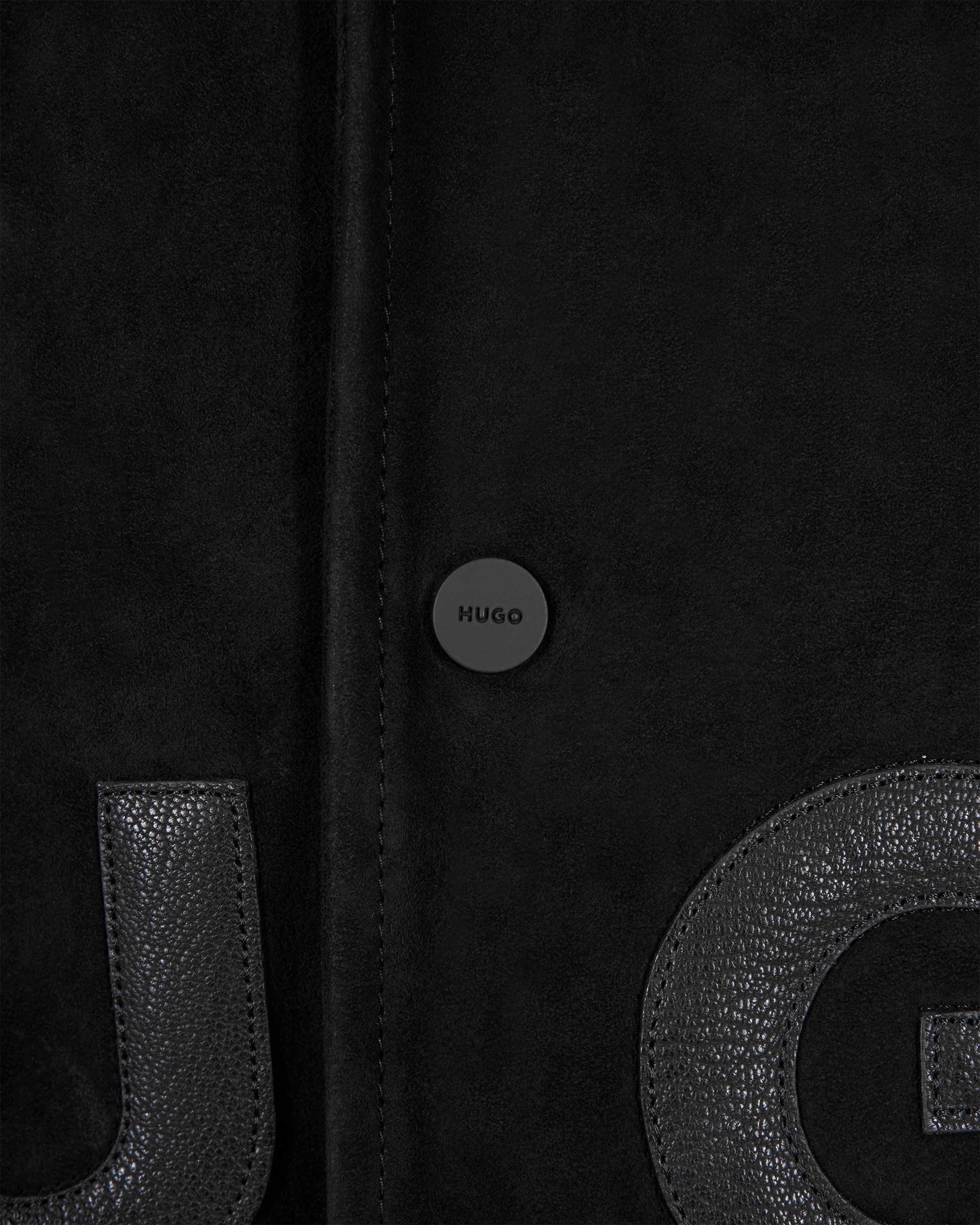 Loder Leather Hooded Varsity Jacket