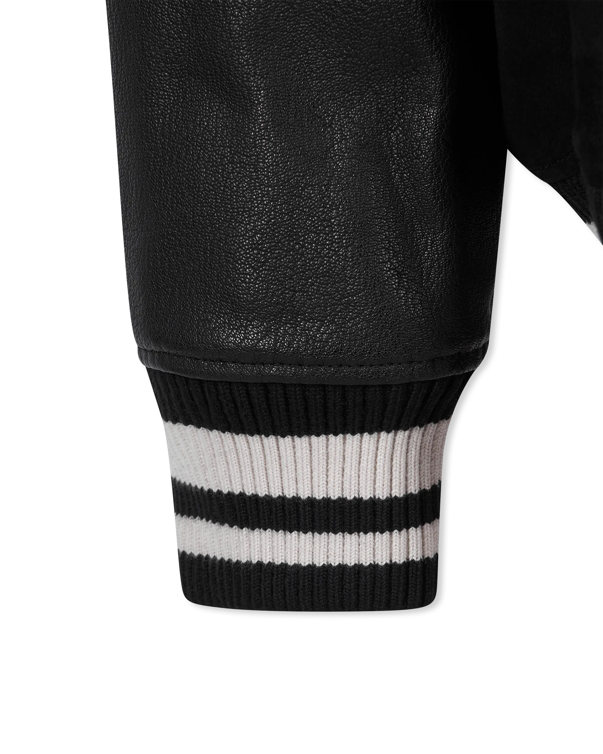 Loder Varsity Hooded Leather Jacket - DIHSAN