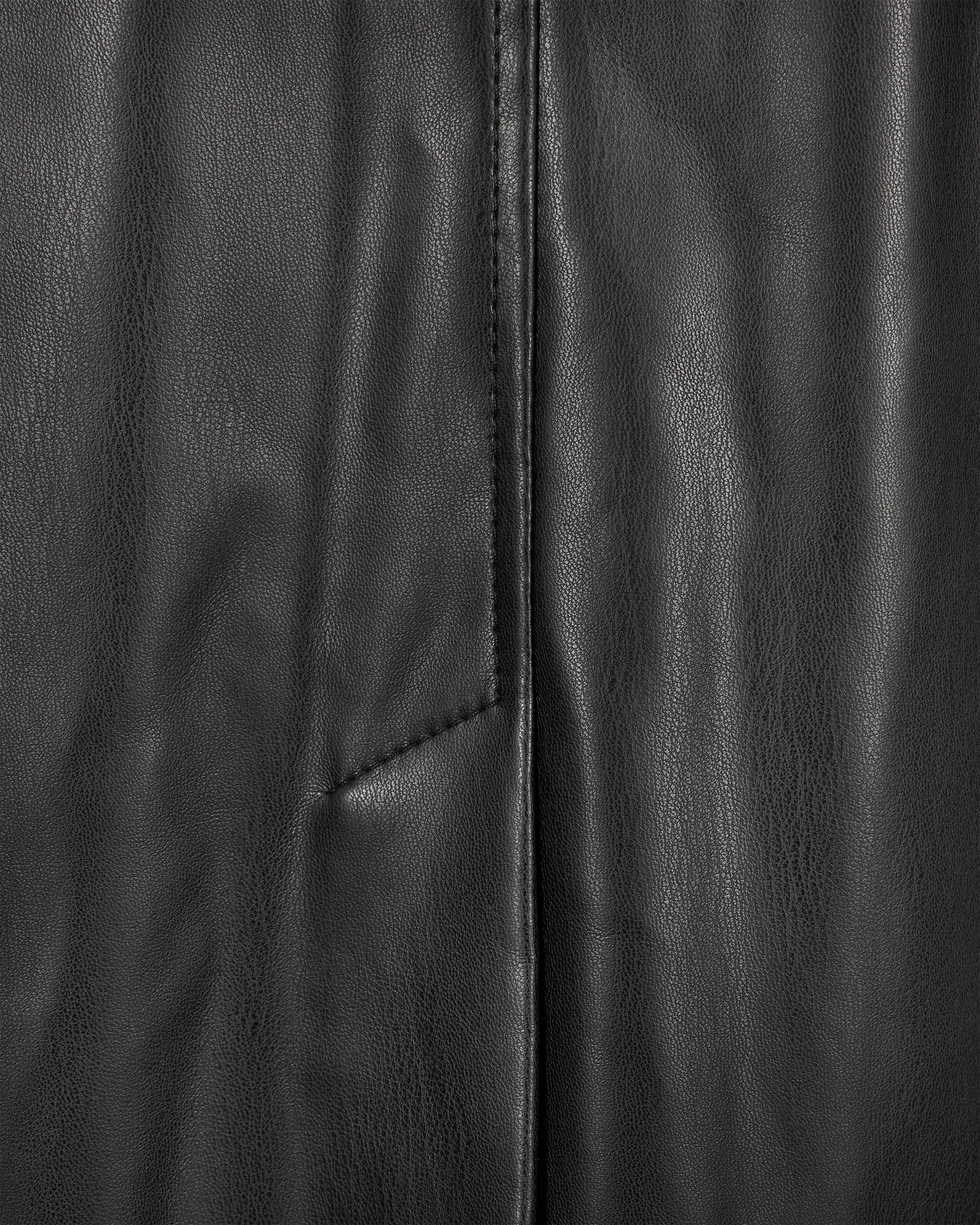 Malitta-1 Faux Leather Trench Coat - DIHSAN