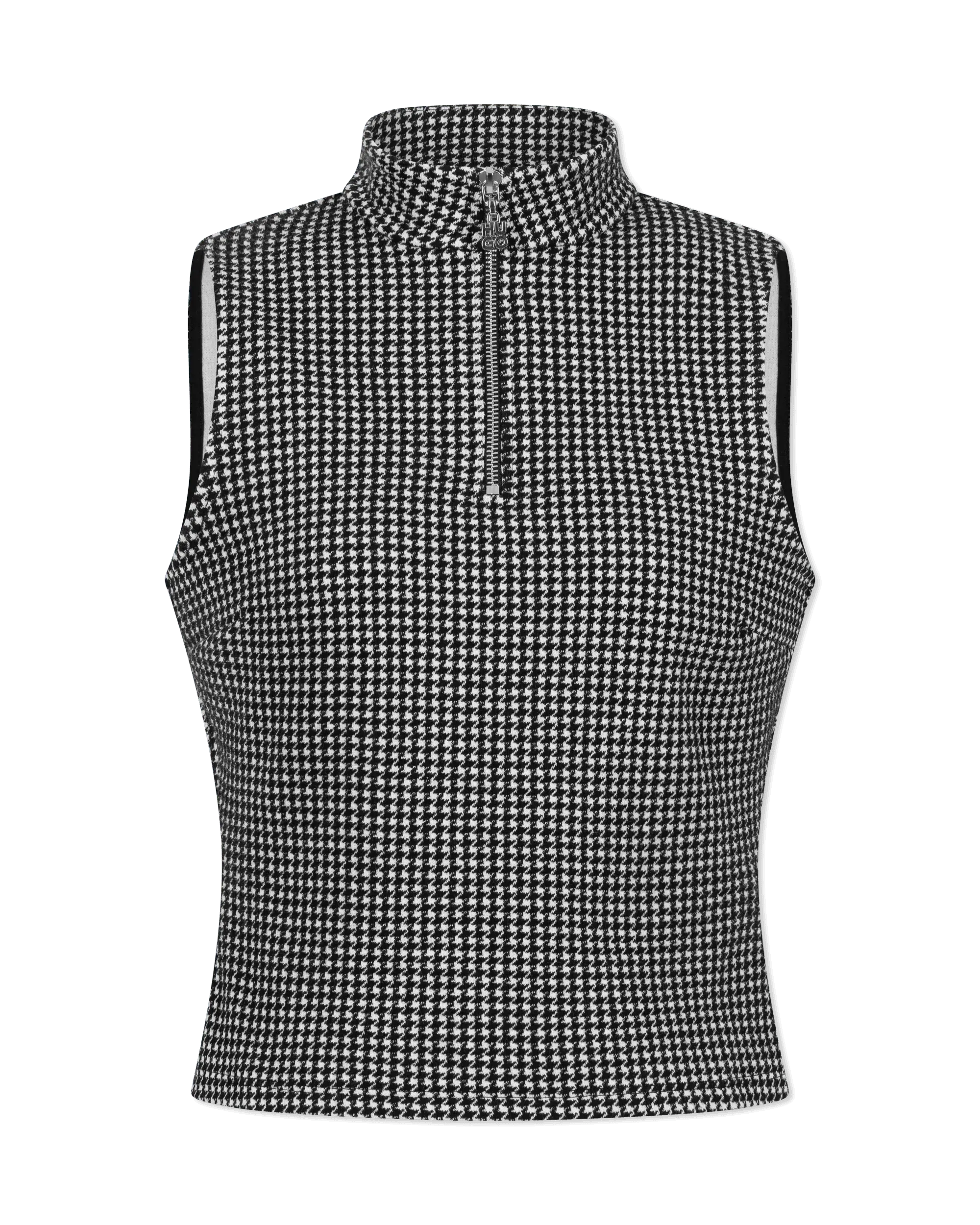 Dohanne Houndstooth Sleeveless Top - DIHSAN
