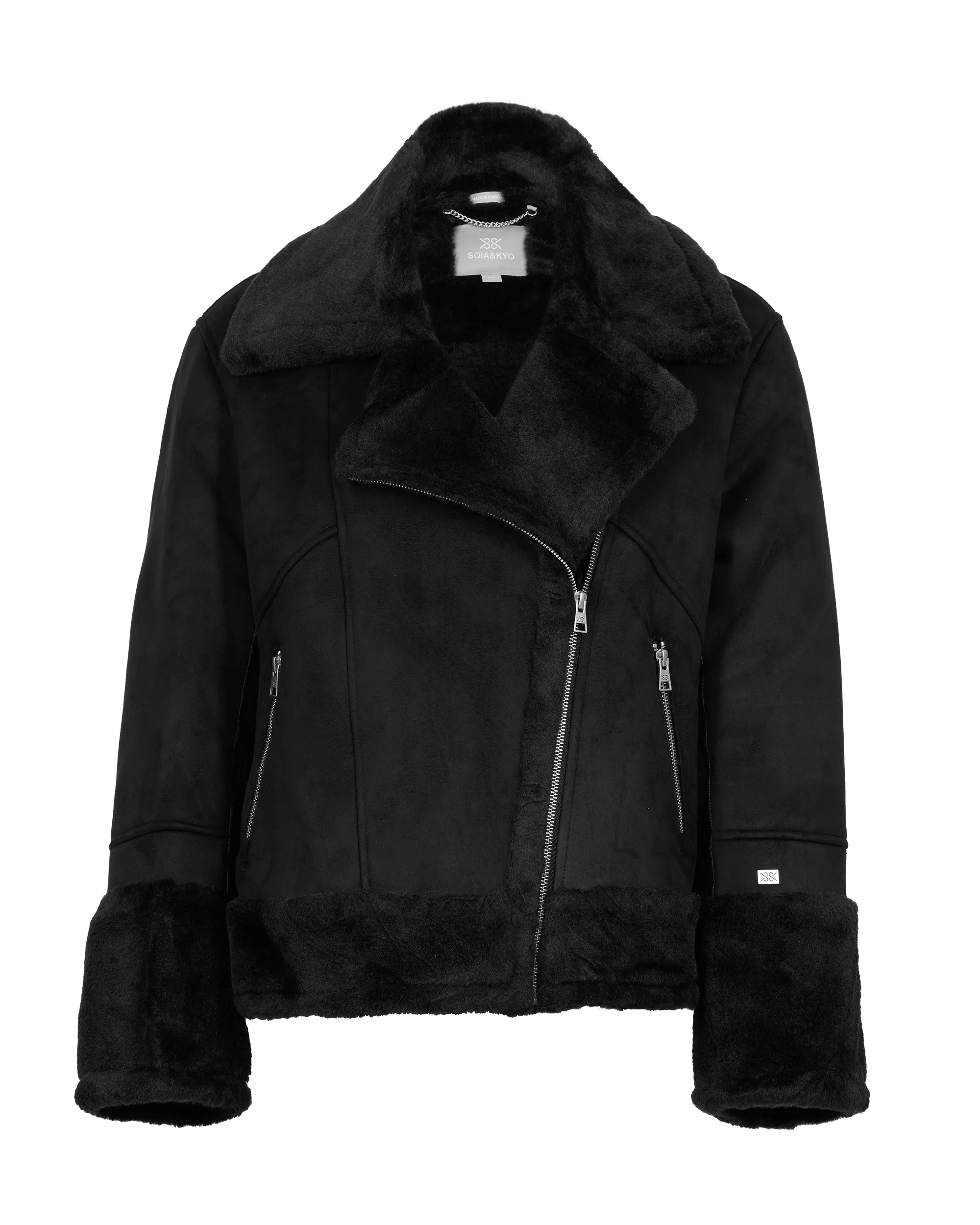 Soia and Kyo Phoebe Moto Coat