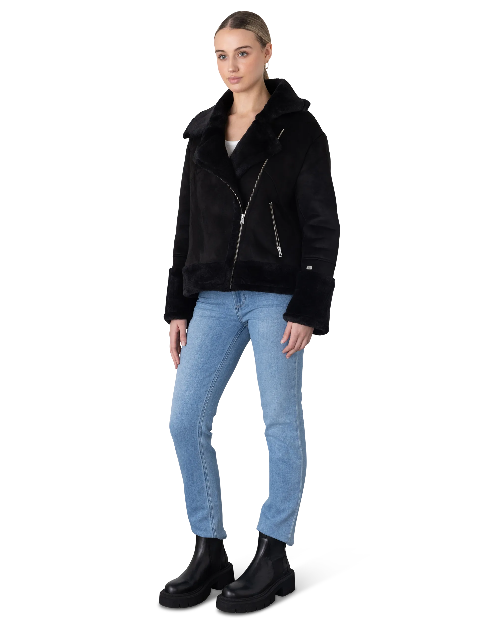 Soia and Kyo Phoebe Moto Coat