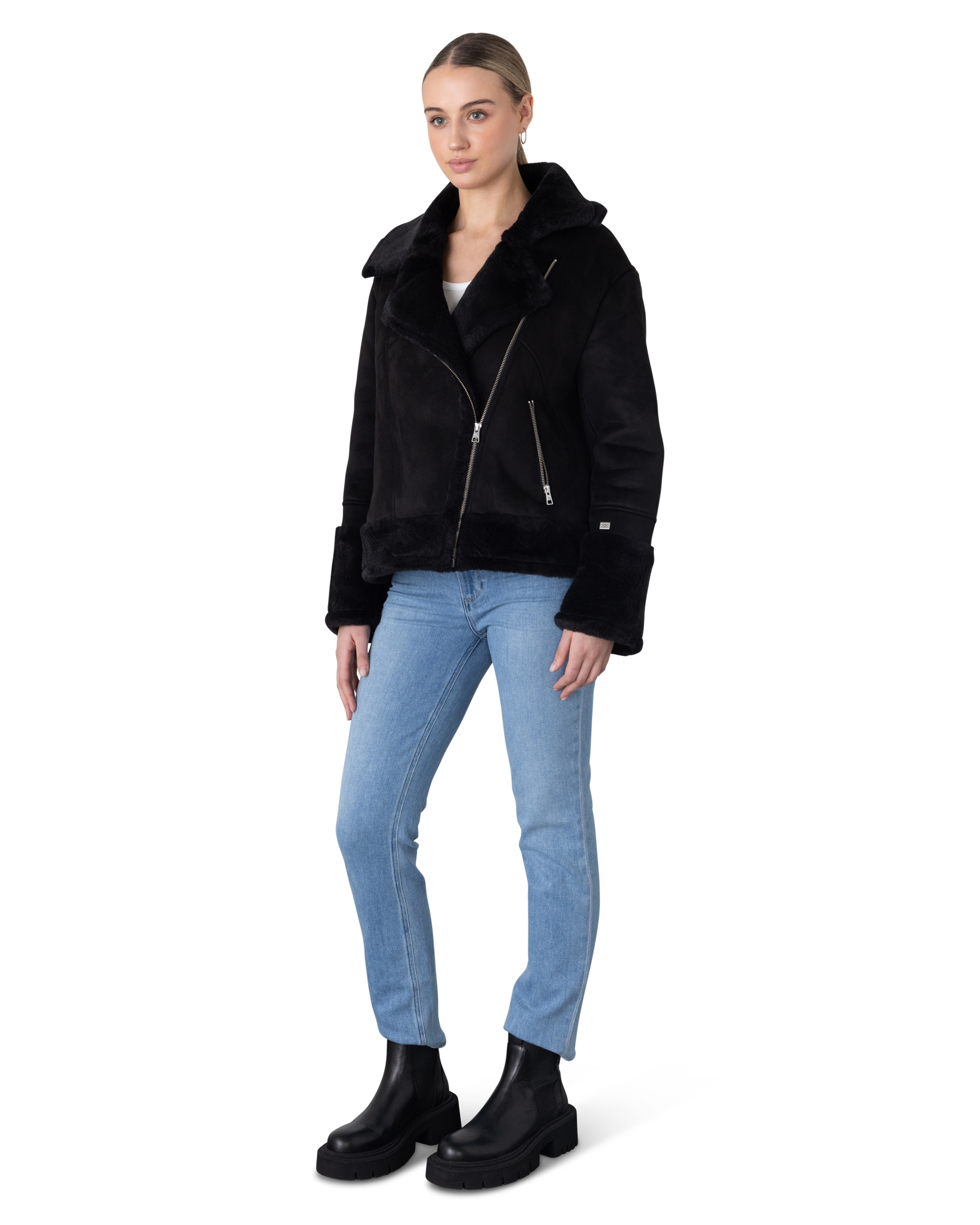 Soia and Kyo Phoebe Moto Coat