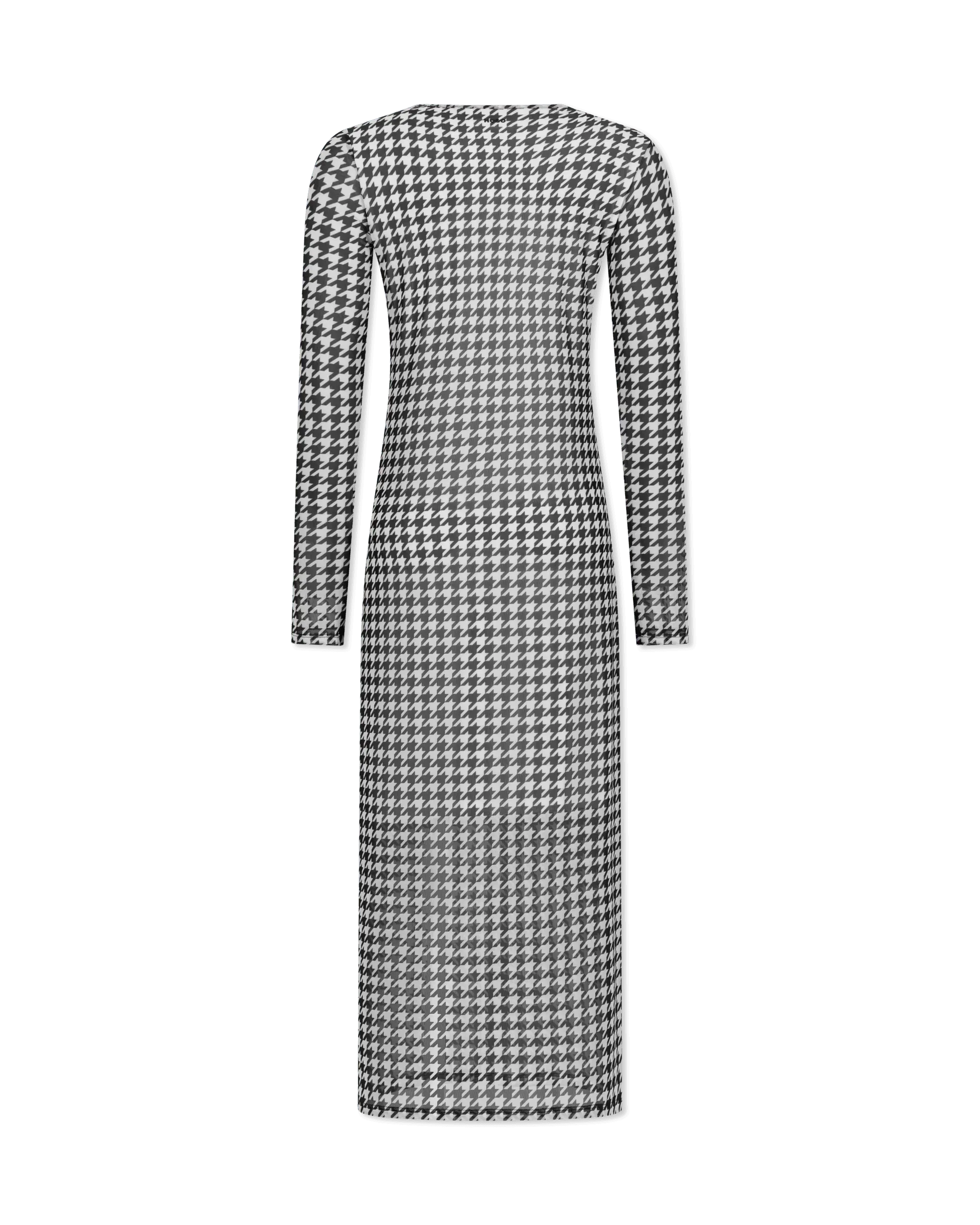 Nalusia Houndstooth Midi Dress - DIHSAN