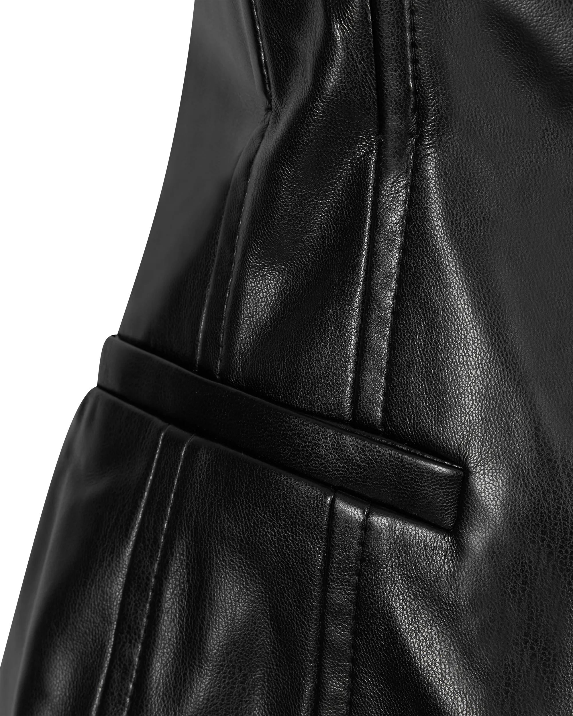 Iman Vegan Leather Top - DIHSAN