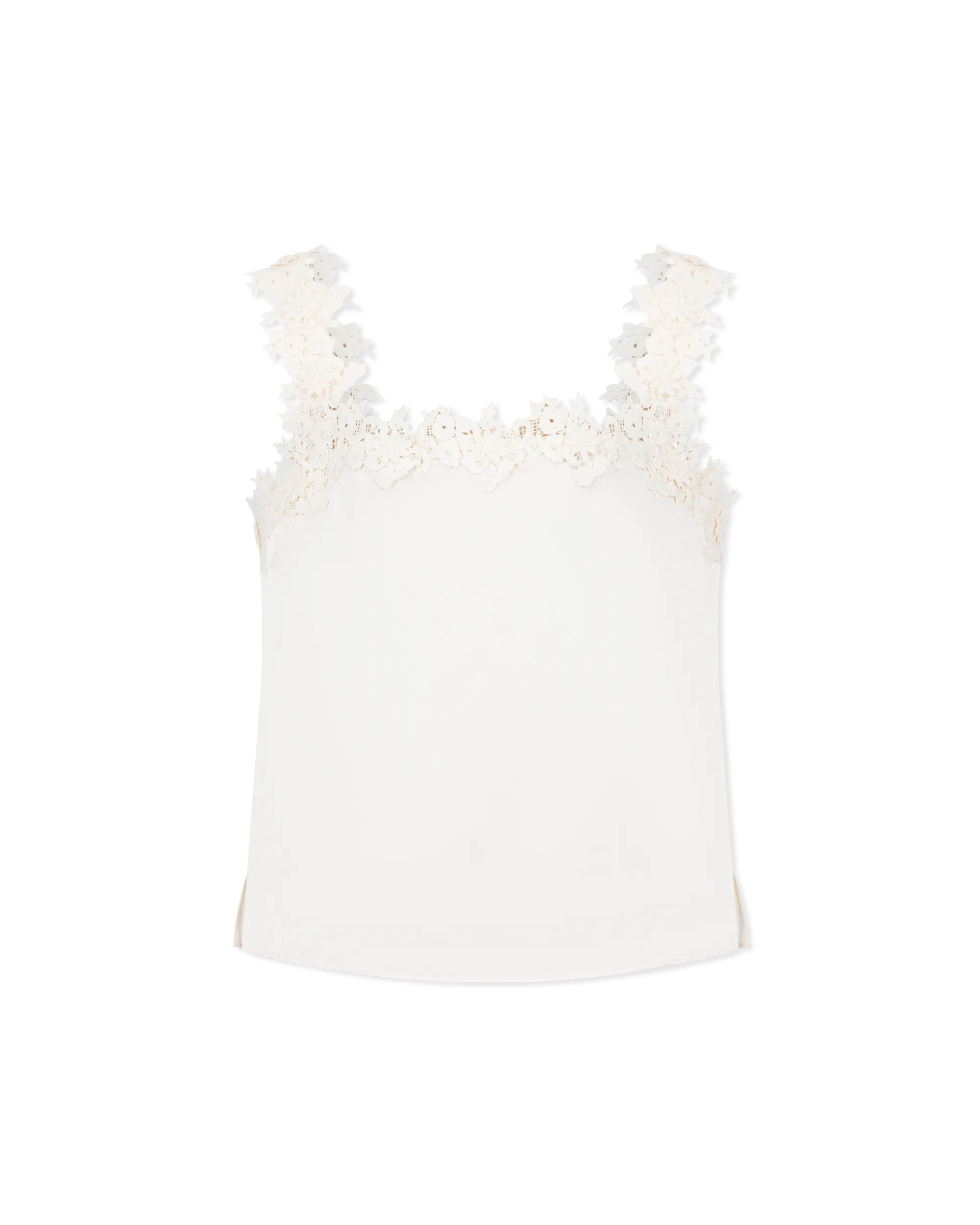 Bellamy White Silk Camisole