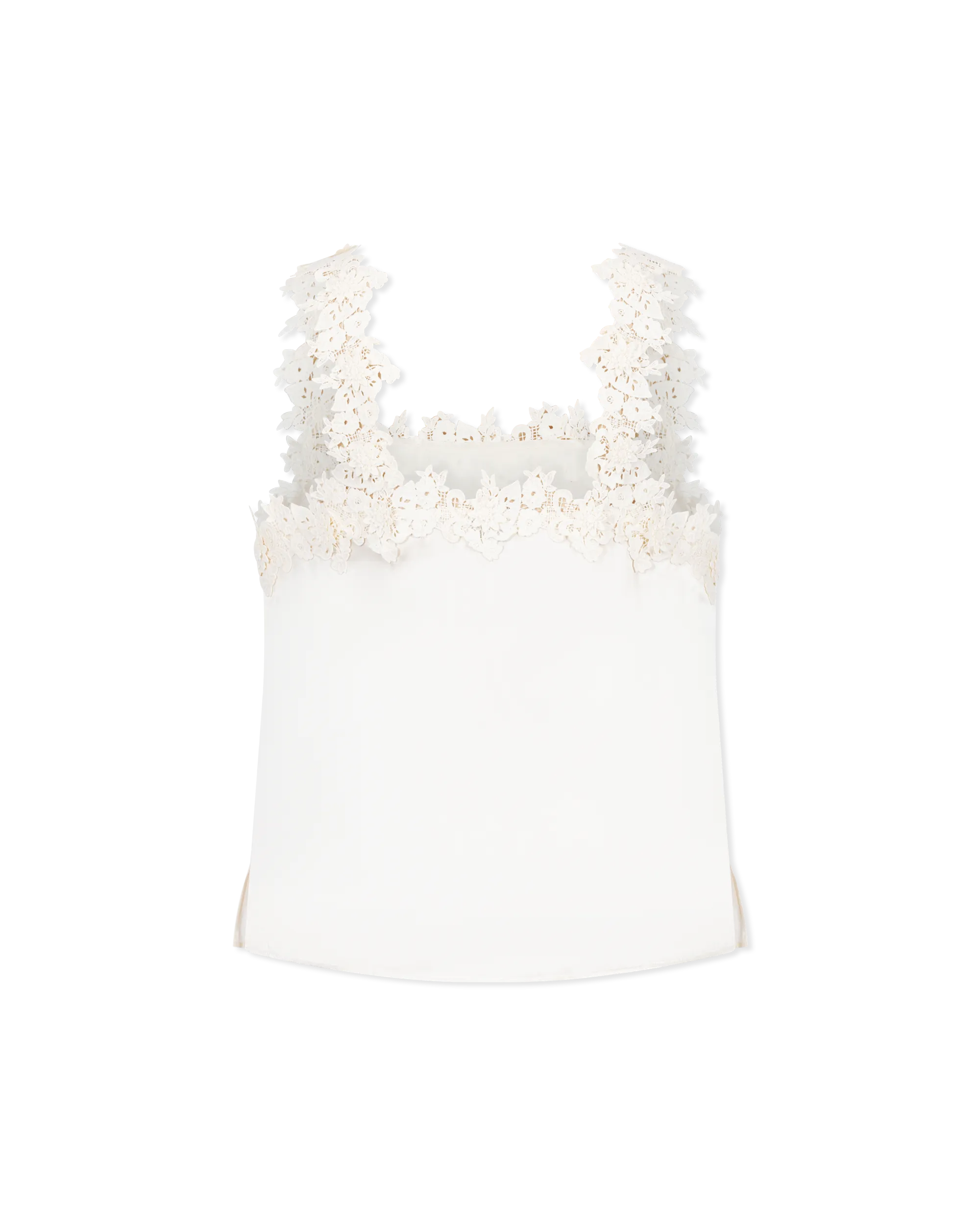 Bellamy White Silk Camisole