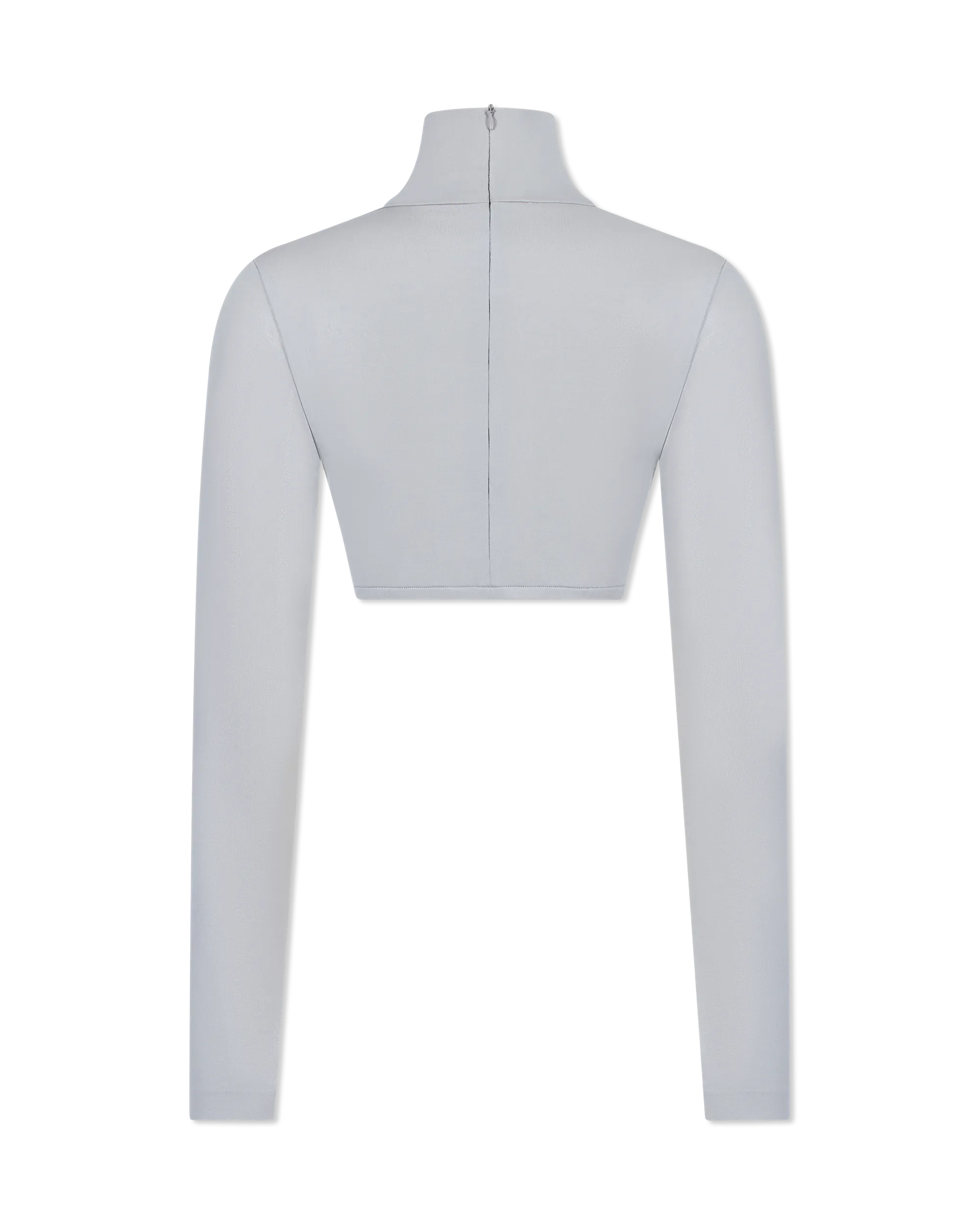 Norma Kamali Long Sleeve Crop Top