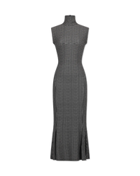 Sleeveless Midi Dress With Fishtail Hem
