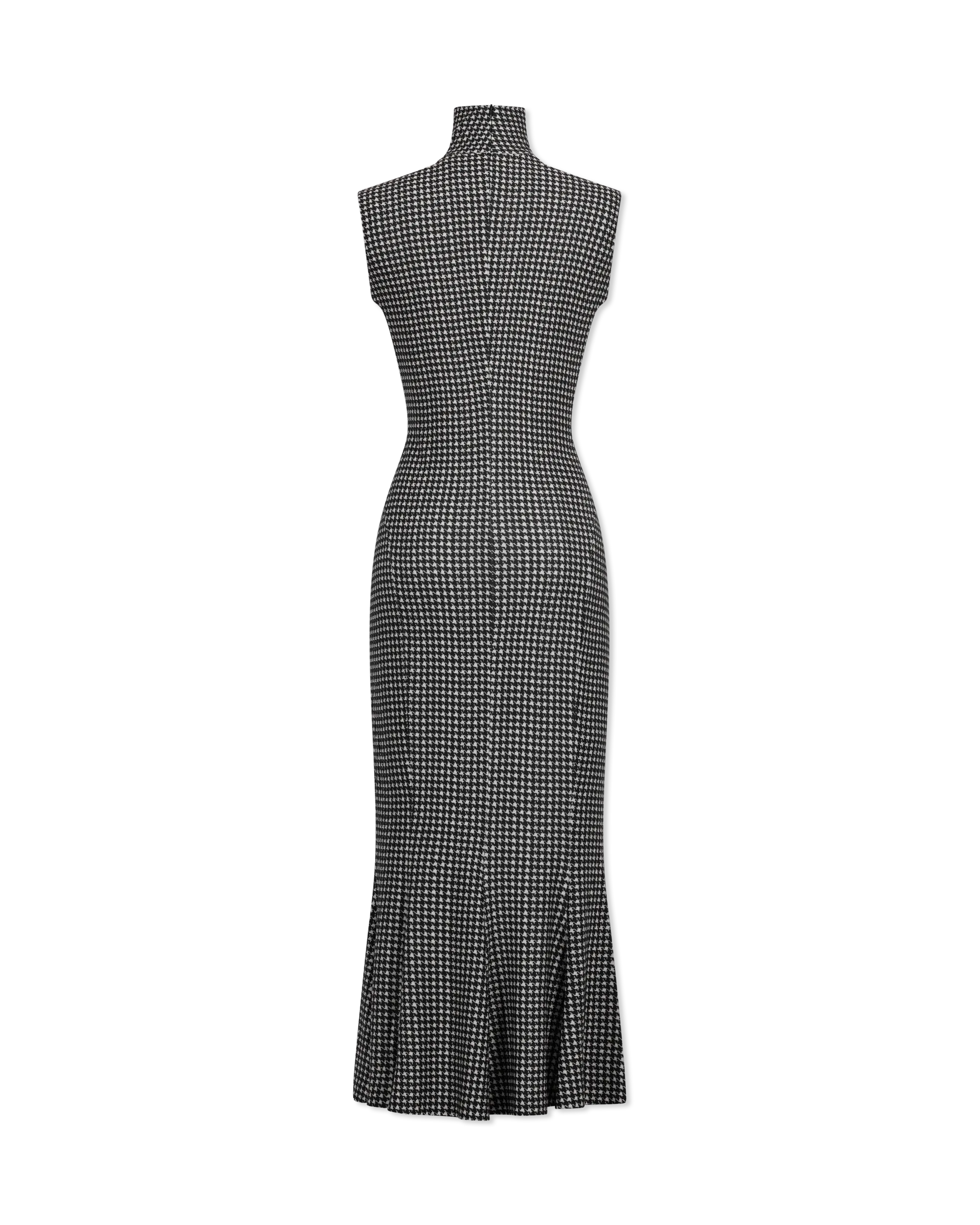 Sleeveless Midi Dress With Fishtail Hem