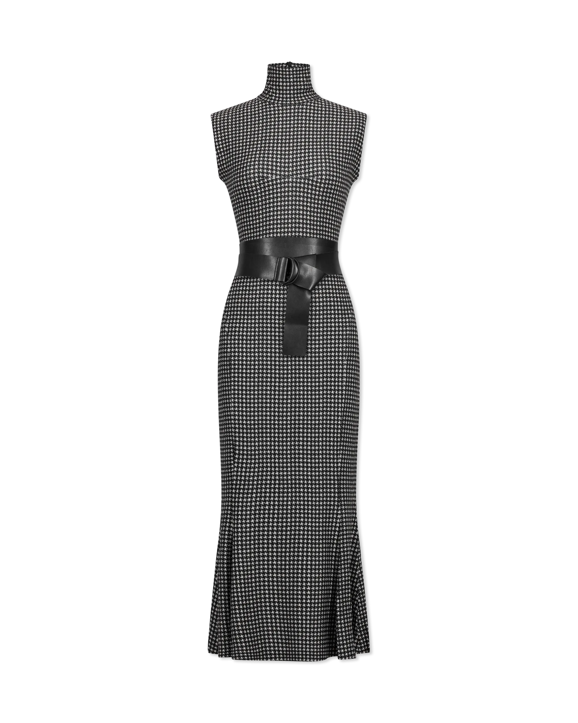 Sleeveless Midi Dress With Fishtail Hem
