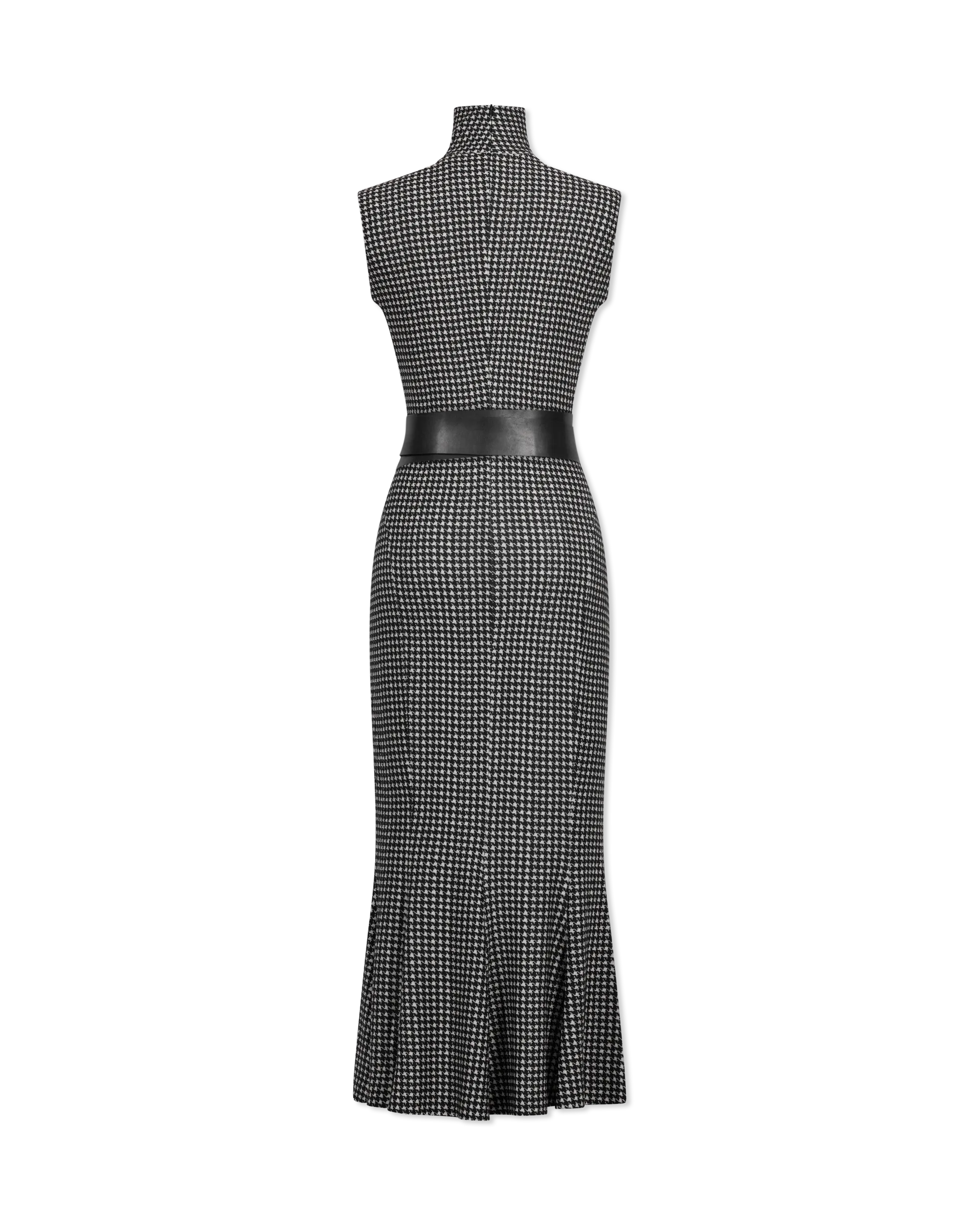 Sleeveless Midi Dress With Fishtail Hem