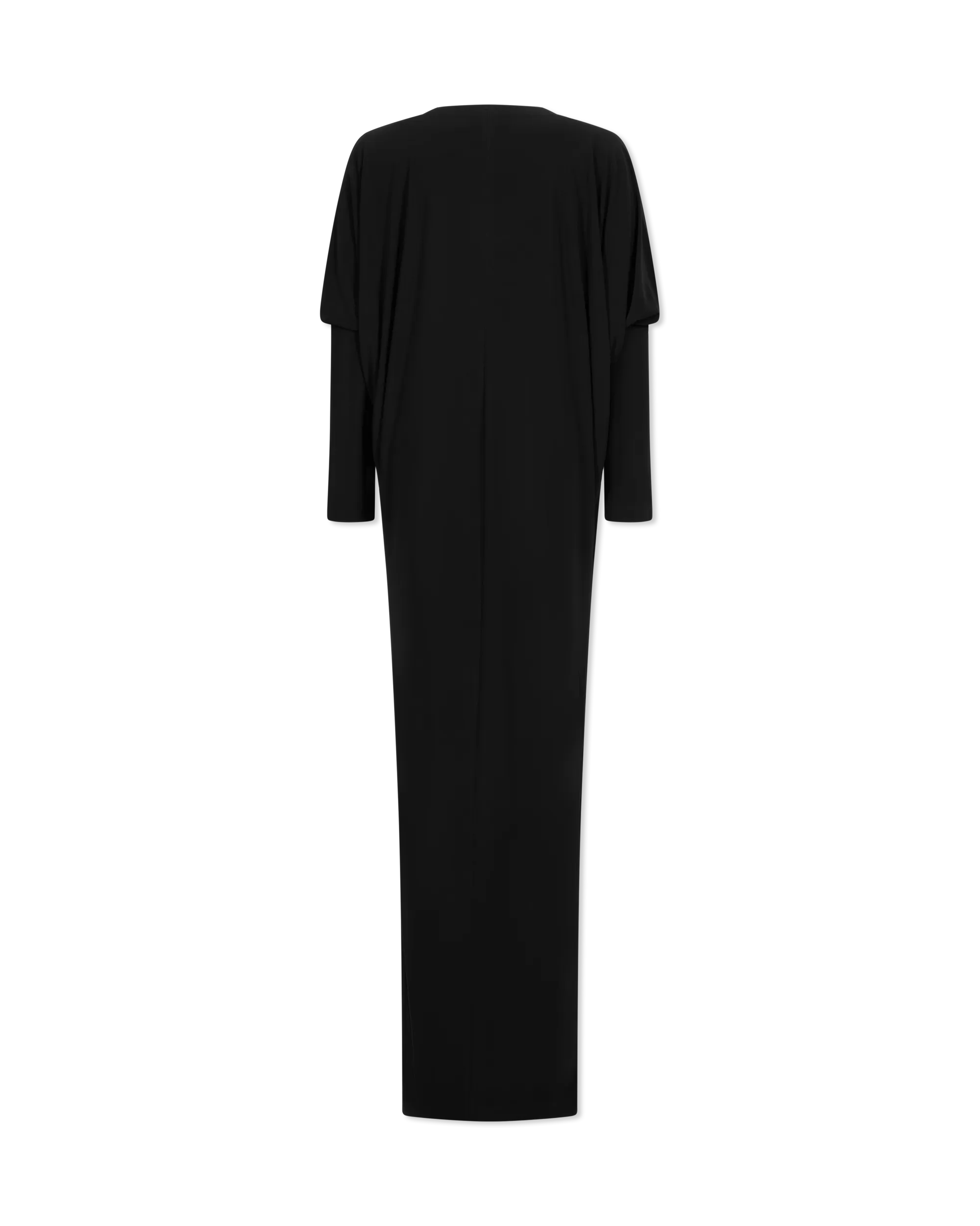 Dolman Wrap With Side Slit Gown - DIHSAN