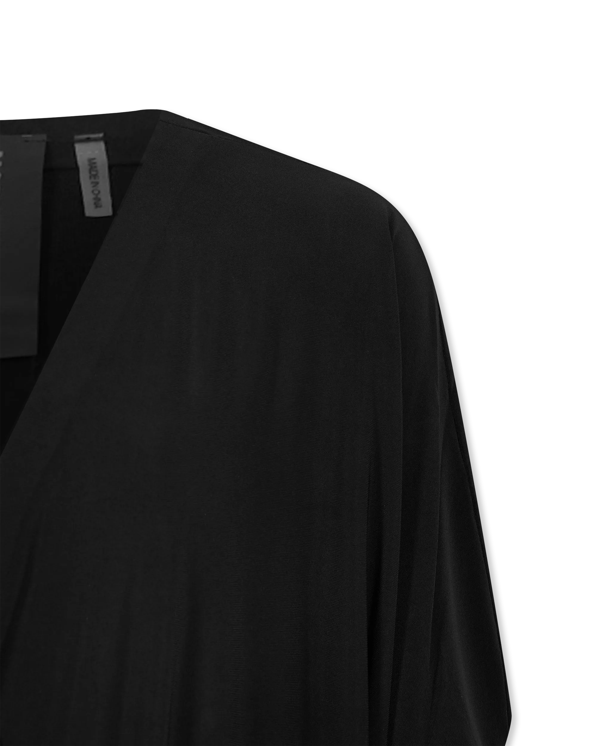 Dolman Wrap With Side Slit Gown - DIHSAN