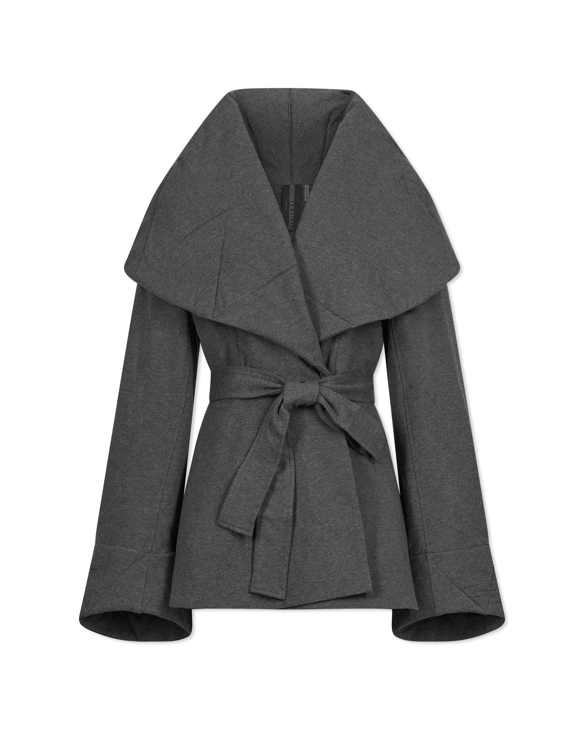 Shawl Collar Peplum Jacket - DIHSAN
