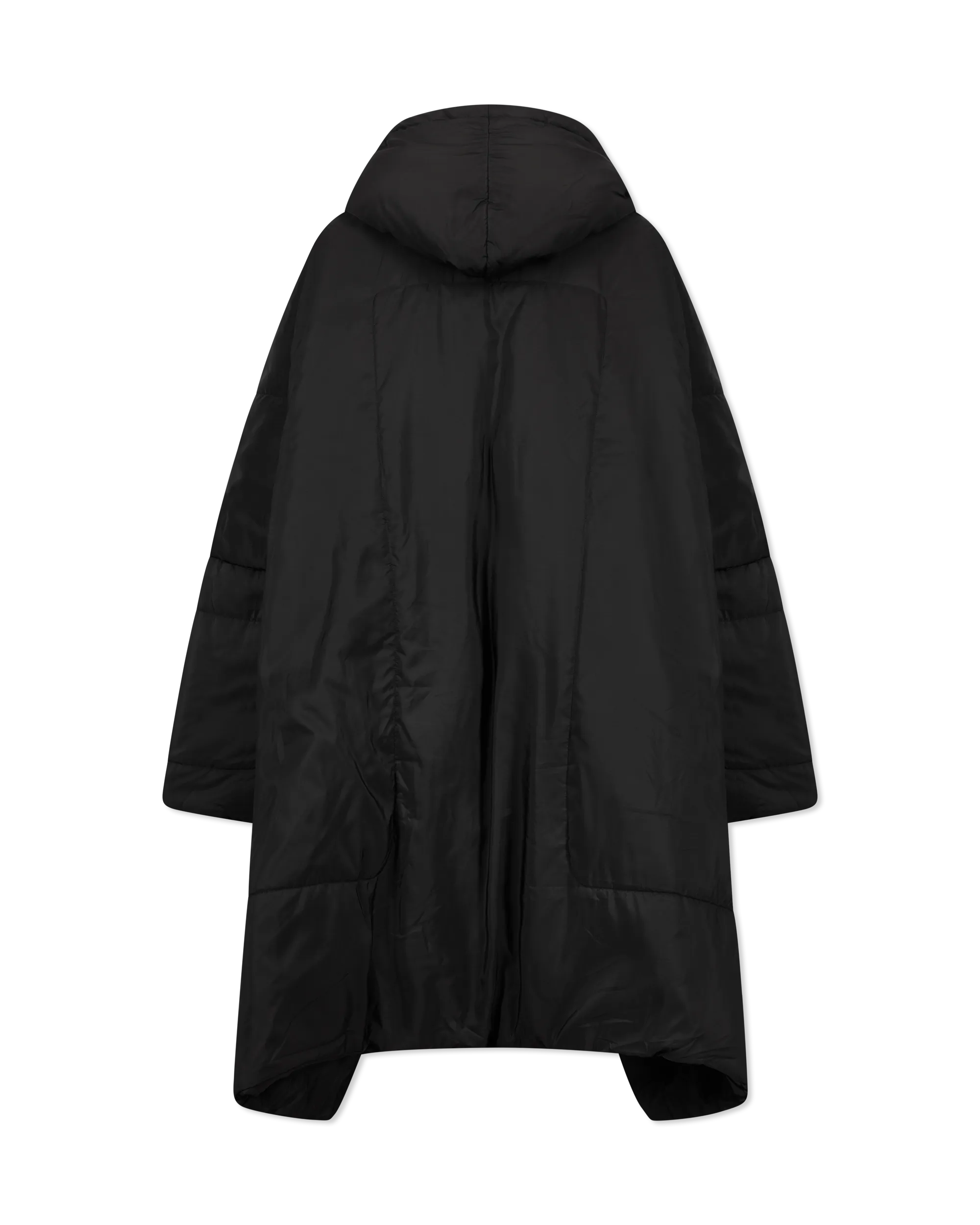 Black Polyester Norma Kamali Sleeping Bag Coat by Norma Kamali | DIHSAN