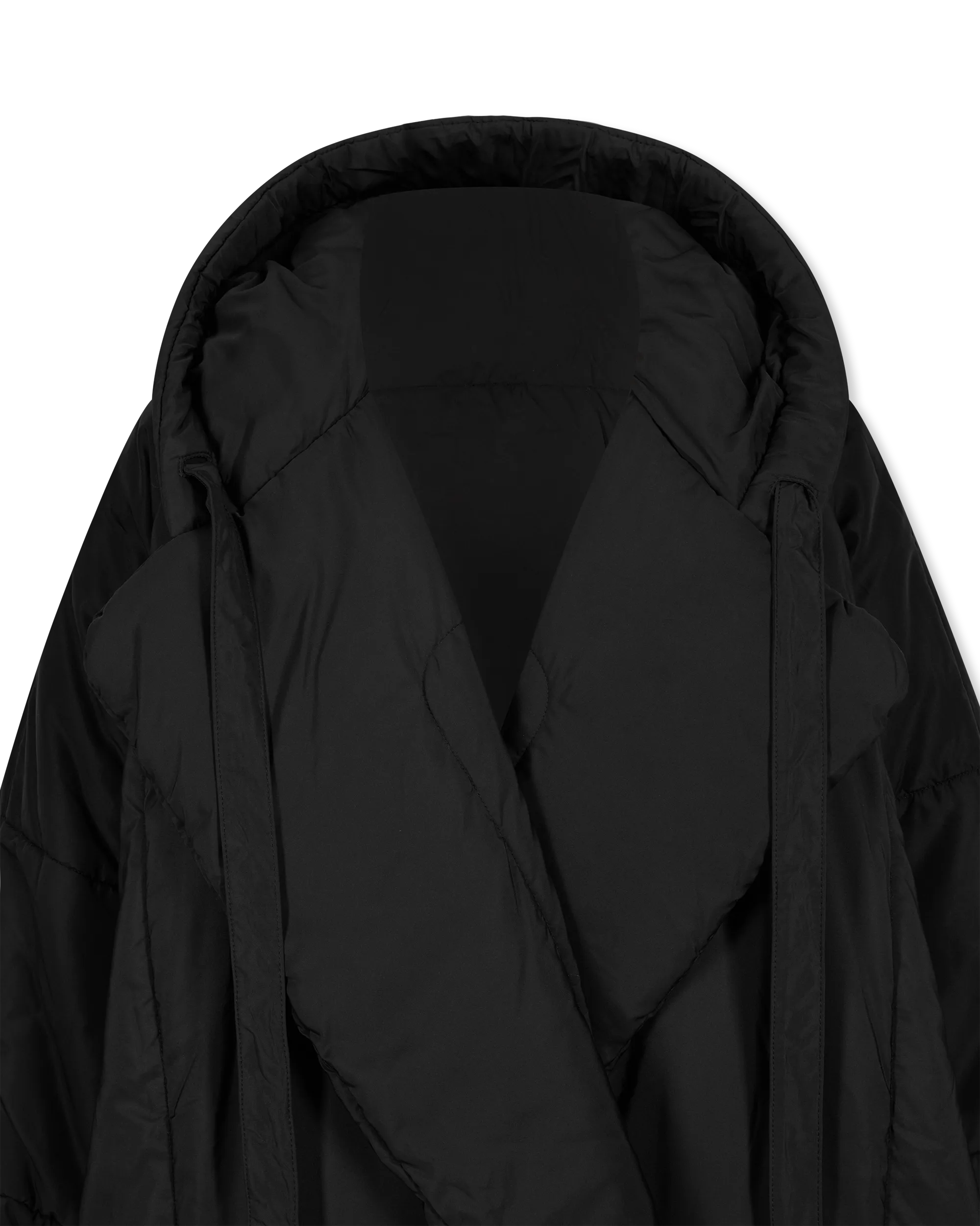 Black Polyester Norma Kamali Sleeping Bag Coat by Norma Kamali | DIHSAN