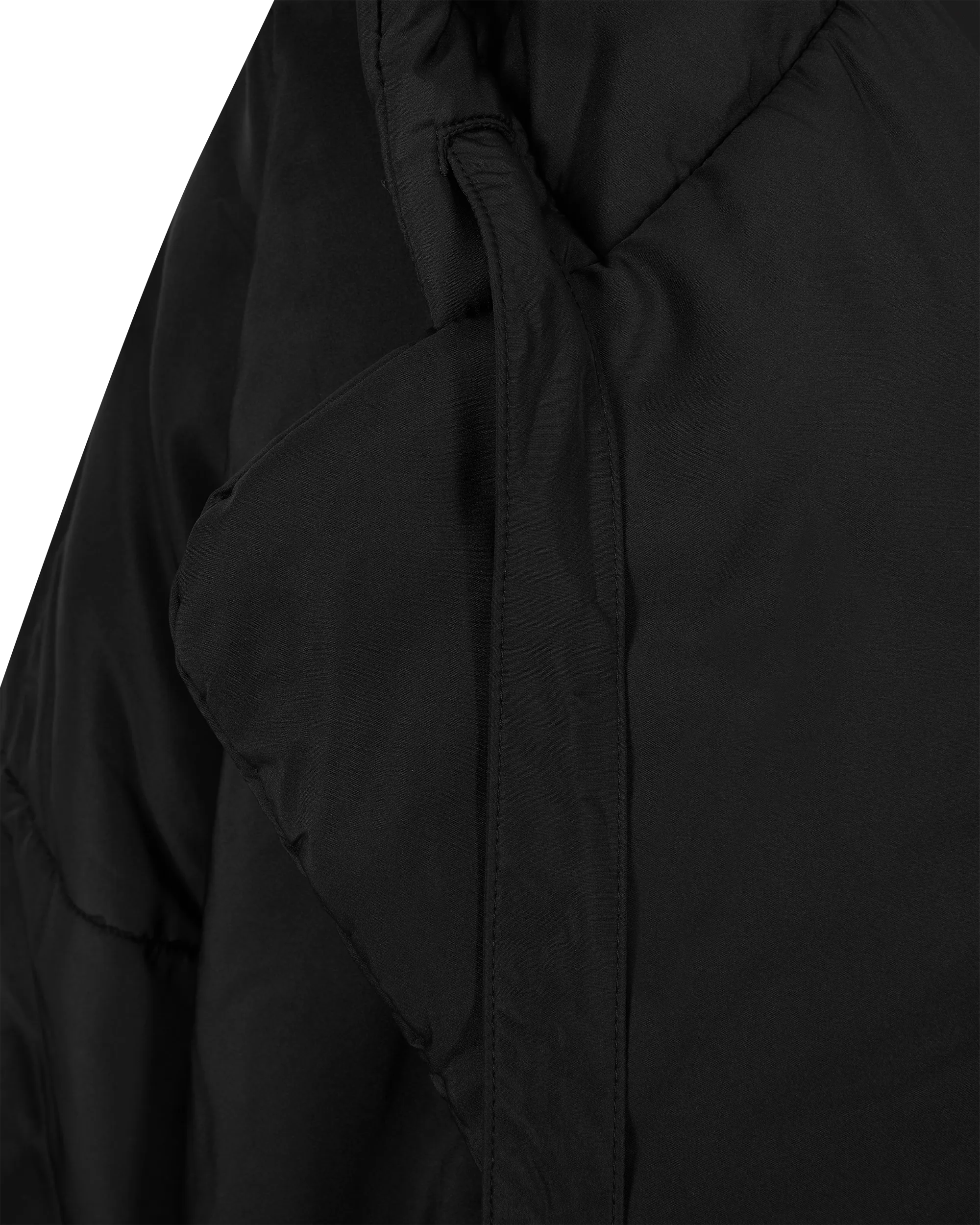 Black Polyester Norma Kamali Sleeping Bag Coat by Norma Kamali | DIHSAN